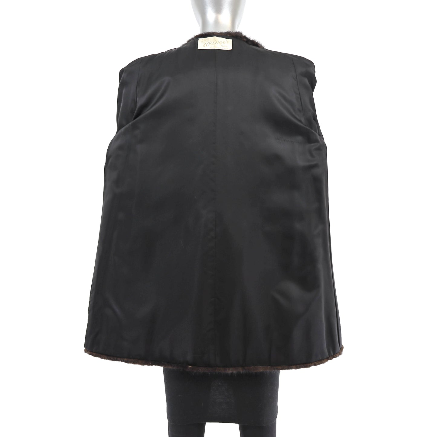 Dark Brown Mink Jacket- Size M