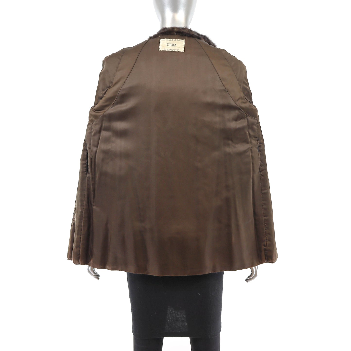 Dark Mahogany Mink Jacket- Size S