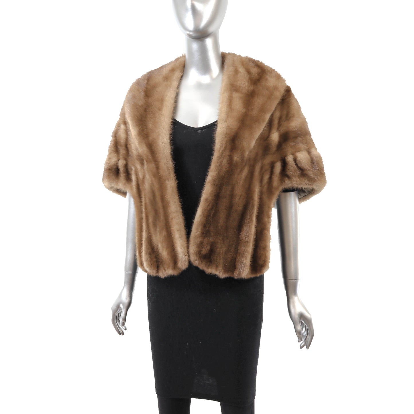 Light Brown Mink Stole- Size Free