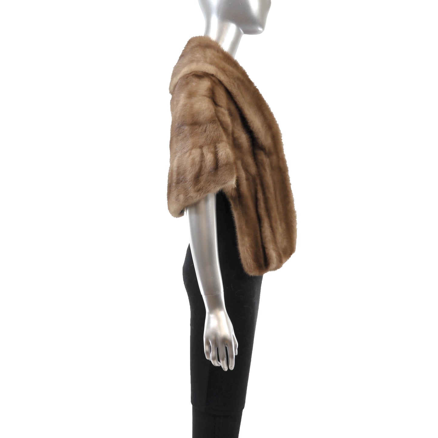 Light Brown Mink Stole- Size Free
