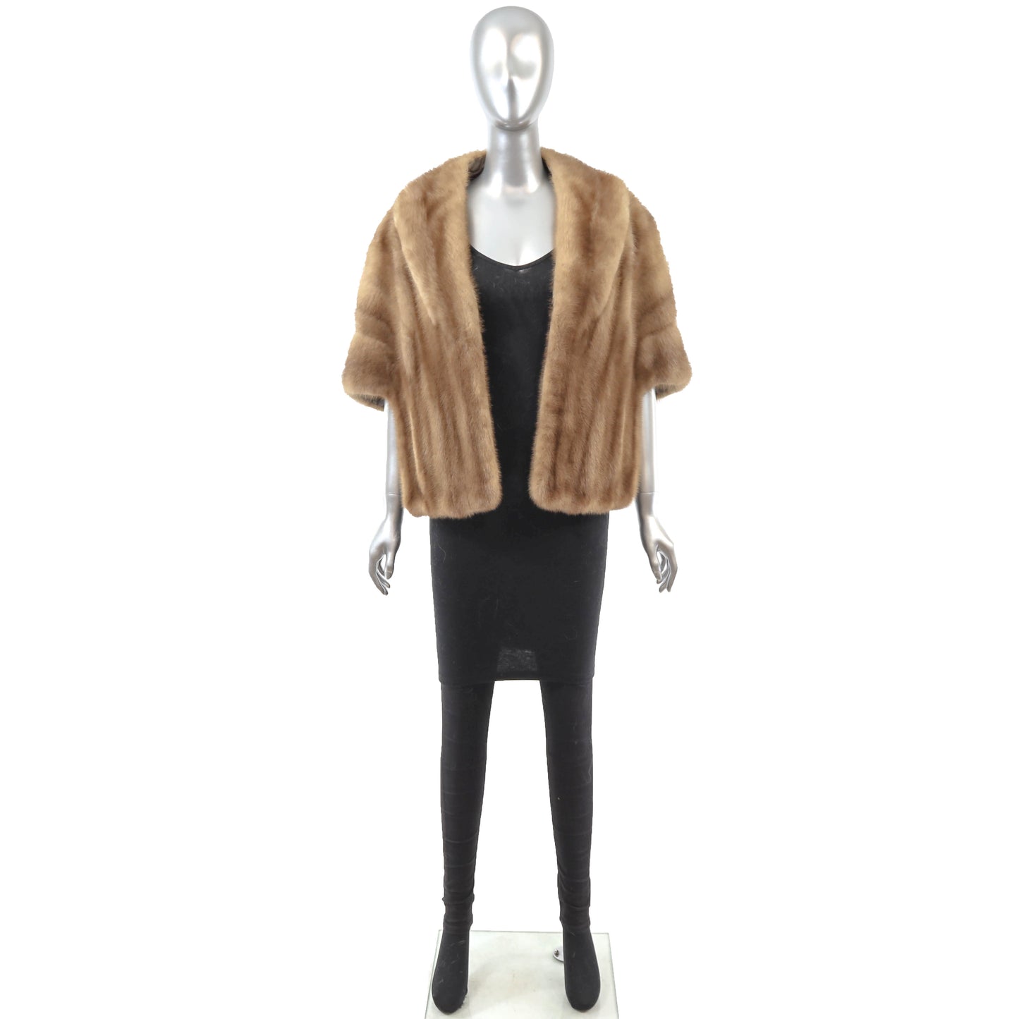 Light Brown Mink Stole- Size Free
