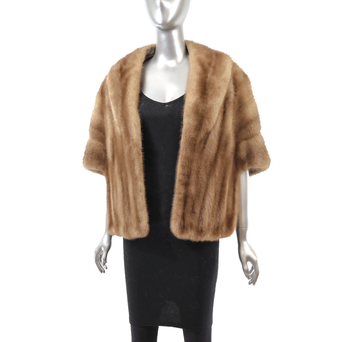 Light Brown Mink Stole- Size Free