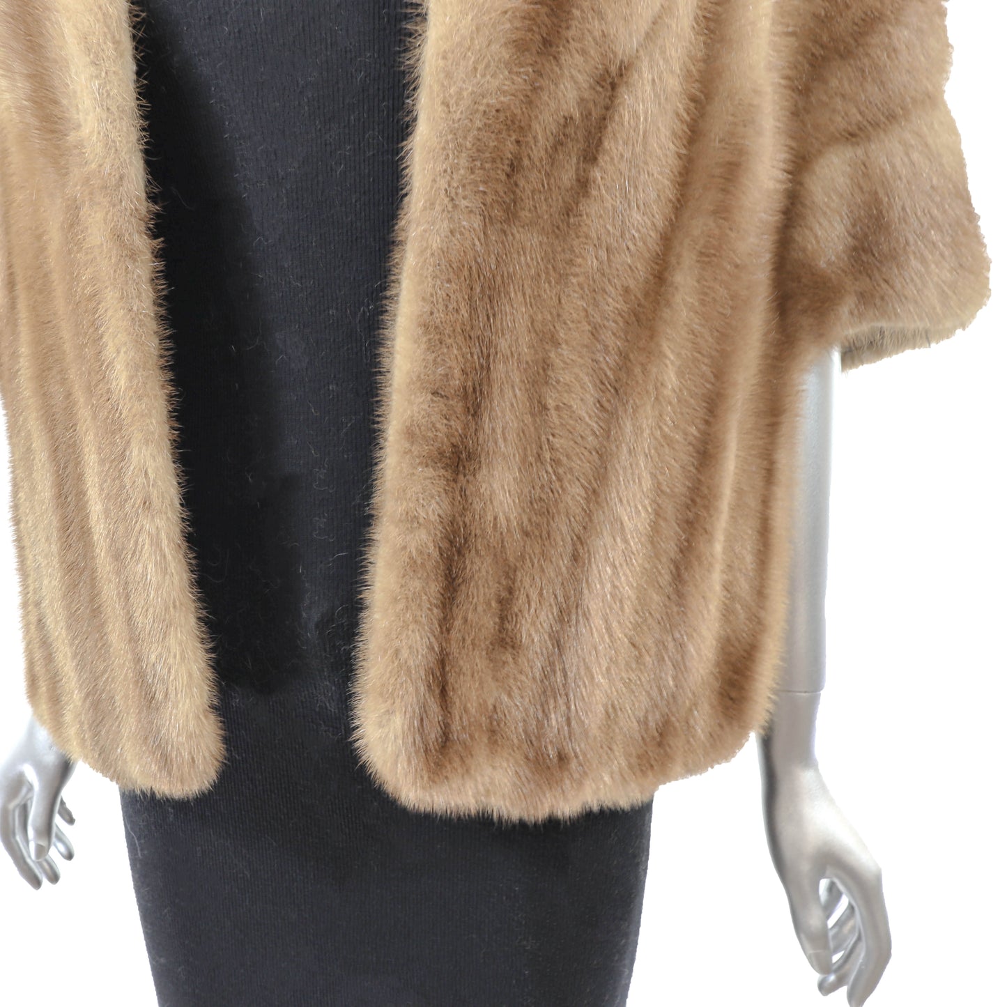 Light Brown Mink Stole- Size Free