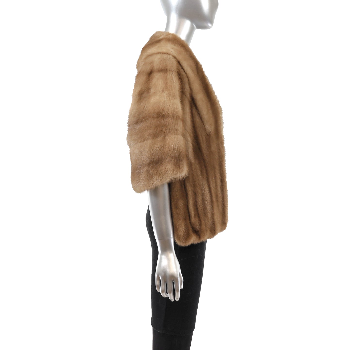 Light Brown Mink Stole- Size Free