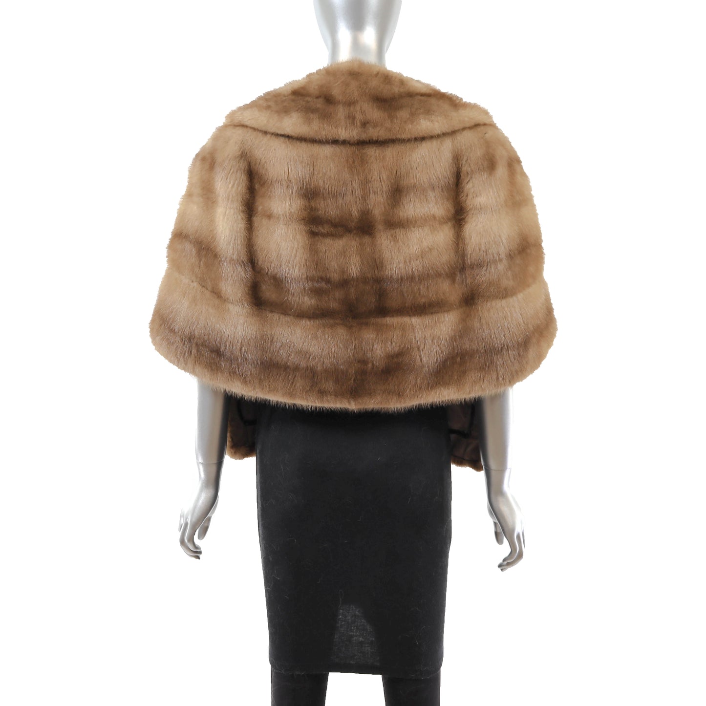 Light Brown Mink Stole- Size Free