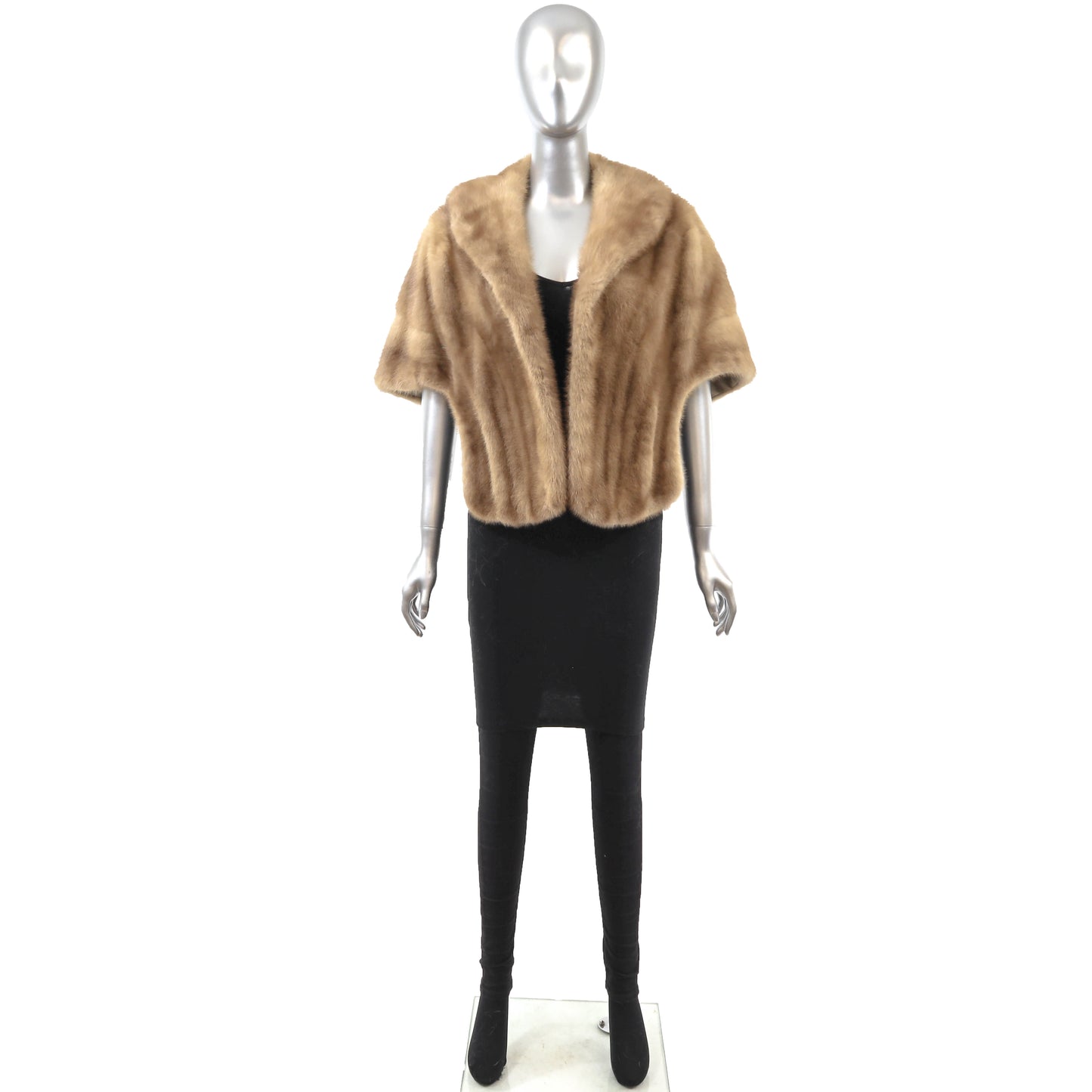 Light Brown Mink Stole- Size Free