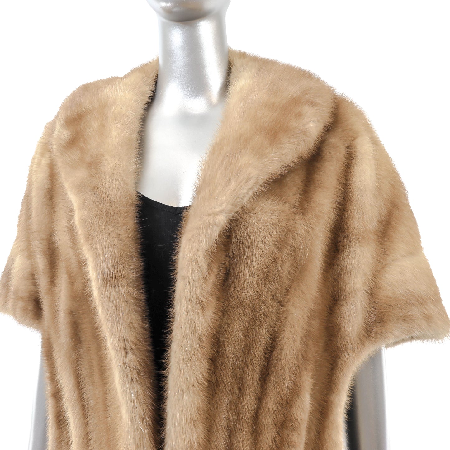 Light Brown Mink Stole- Size Free