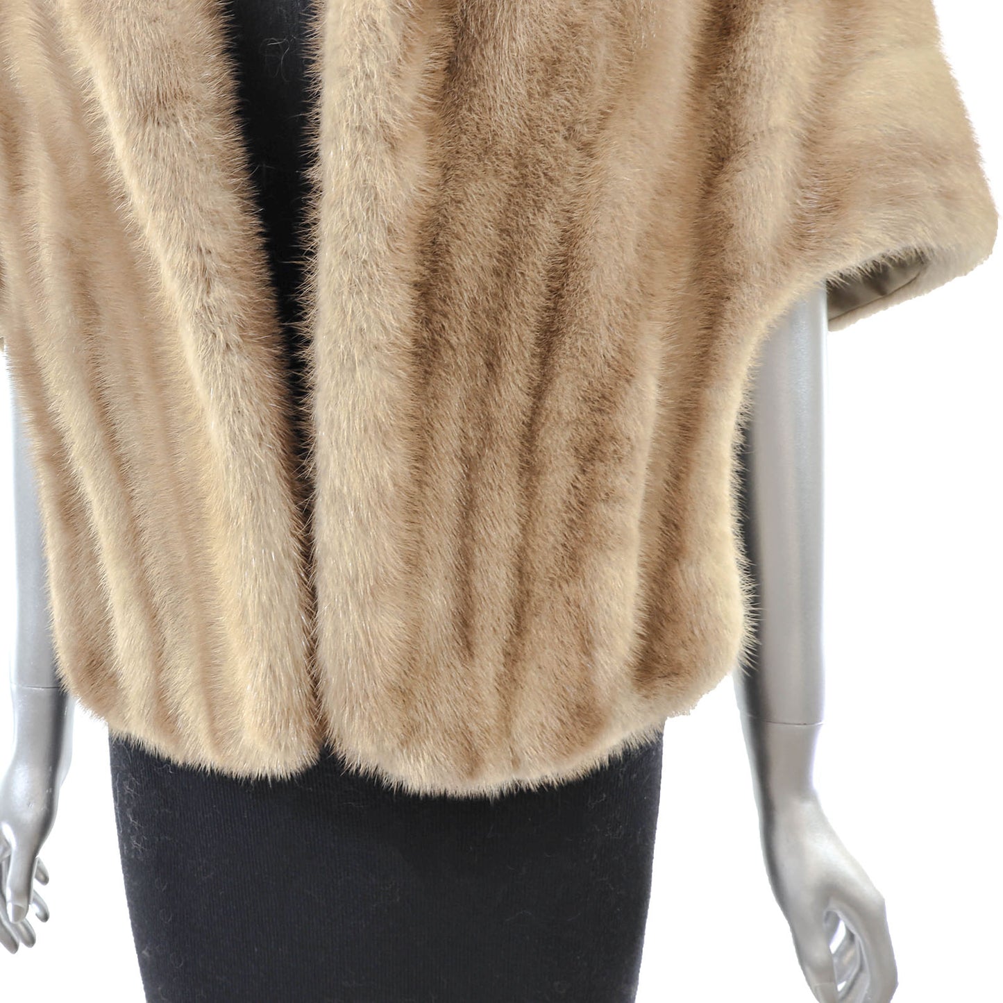 Light Brown Mink Stole- Size Free