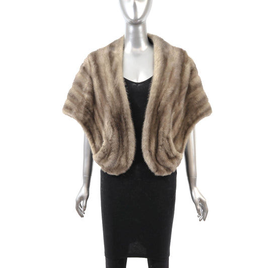 Grey Mink Stole- Size Free