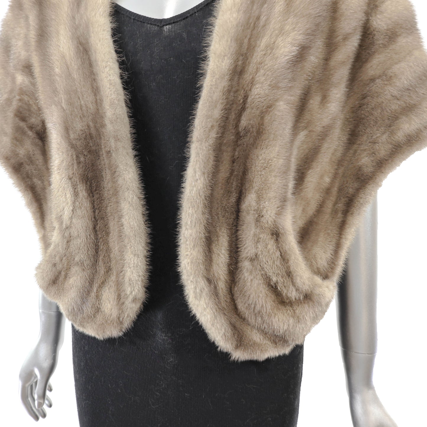 Grey Mink Stole- Size Free