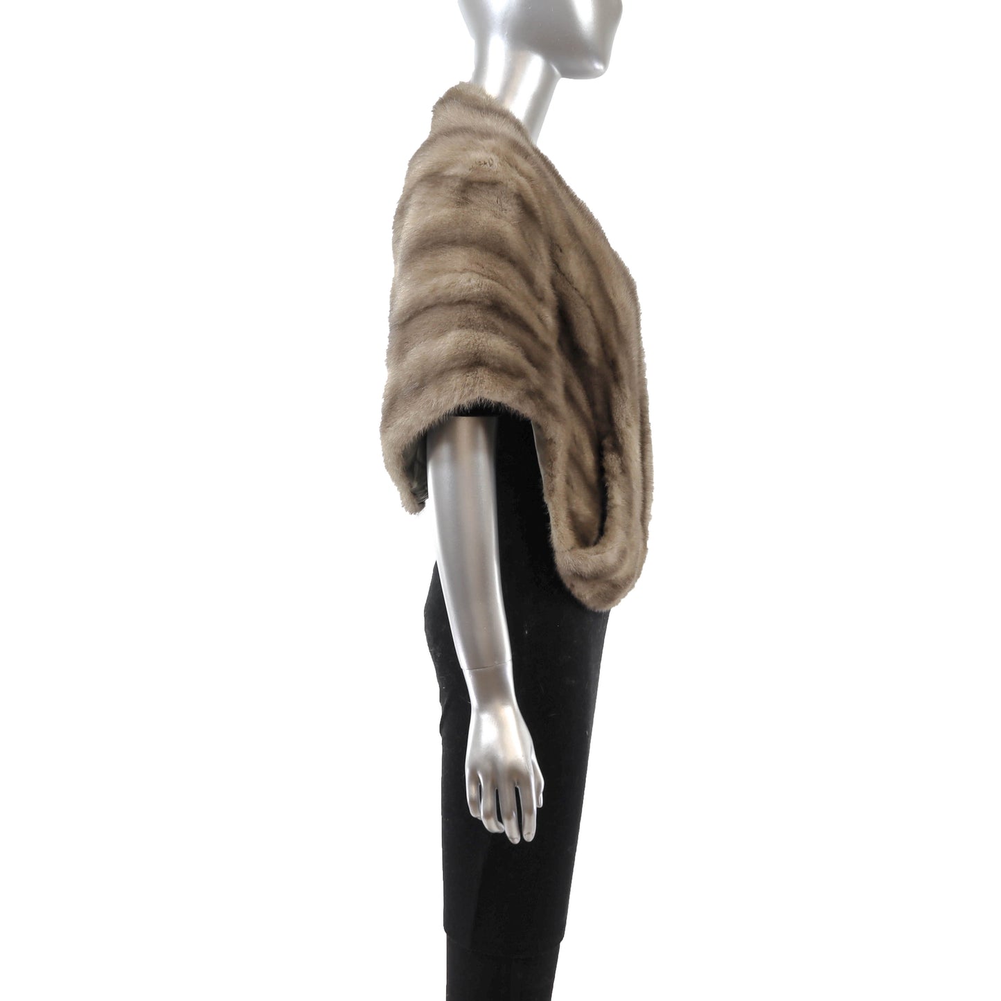 Grey Mink Stole- Size Free