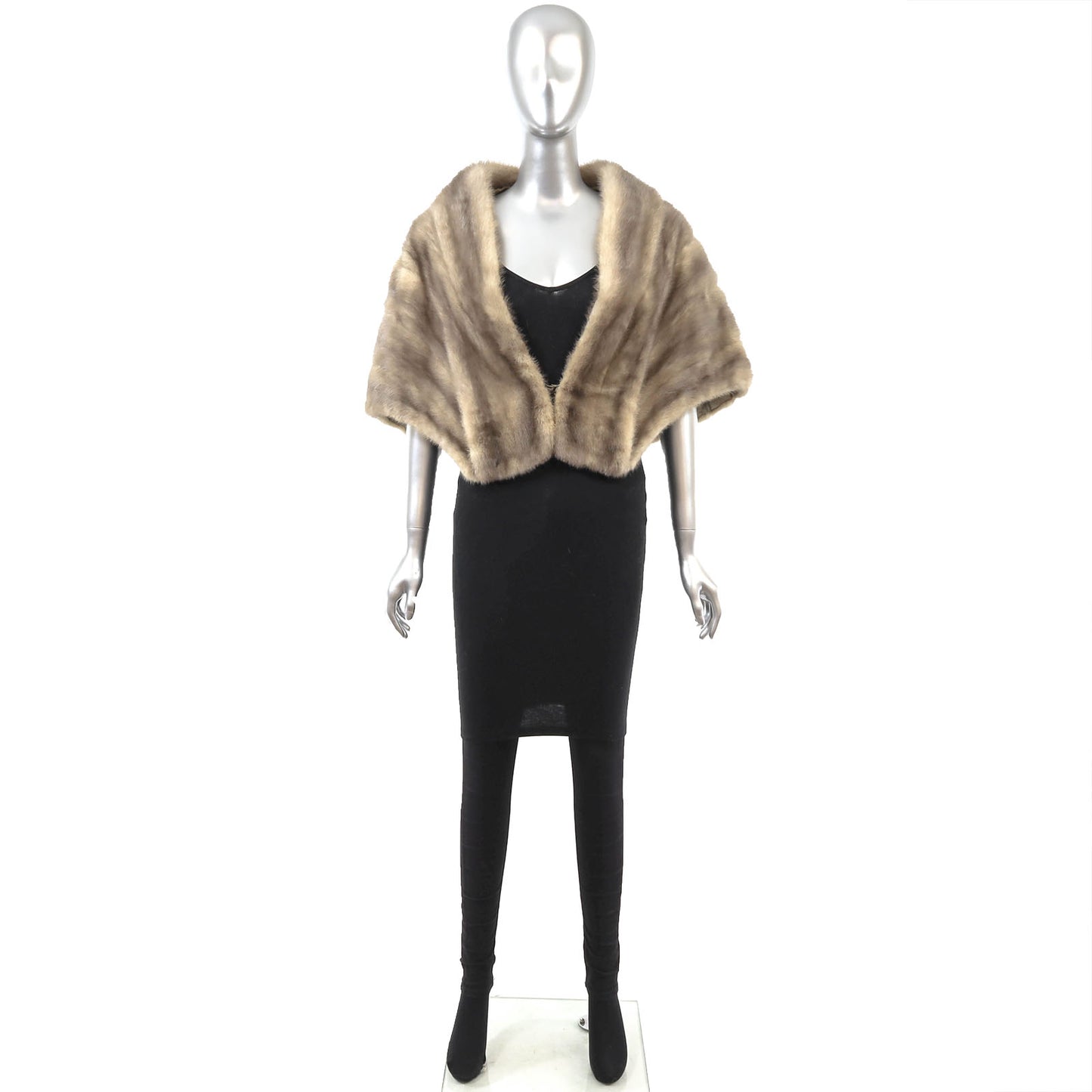 Grey Mink Stole- Size M