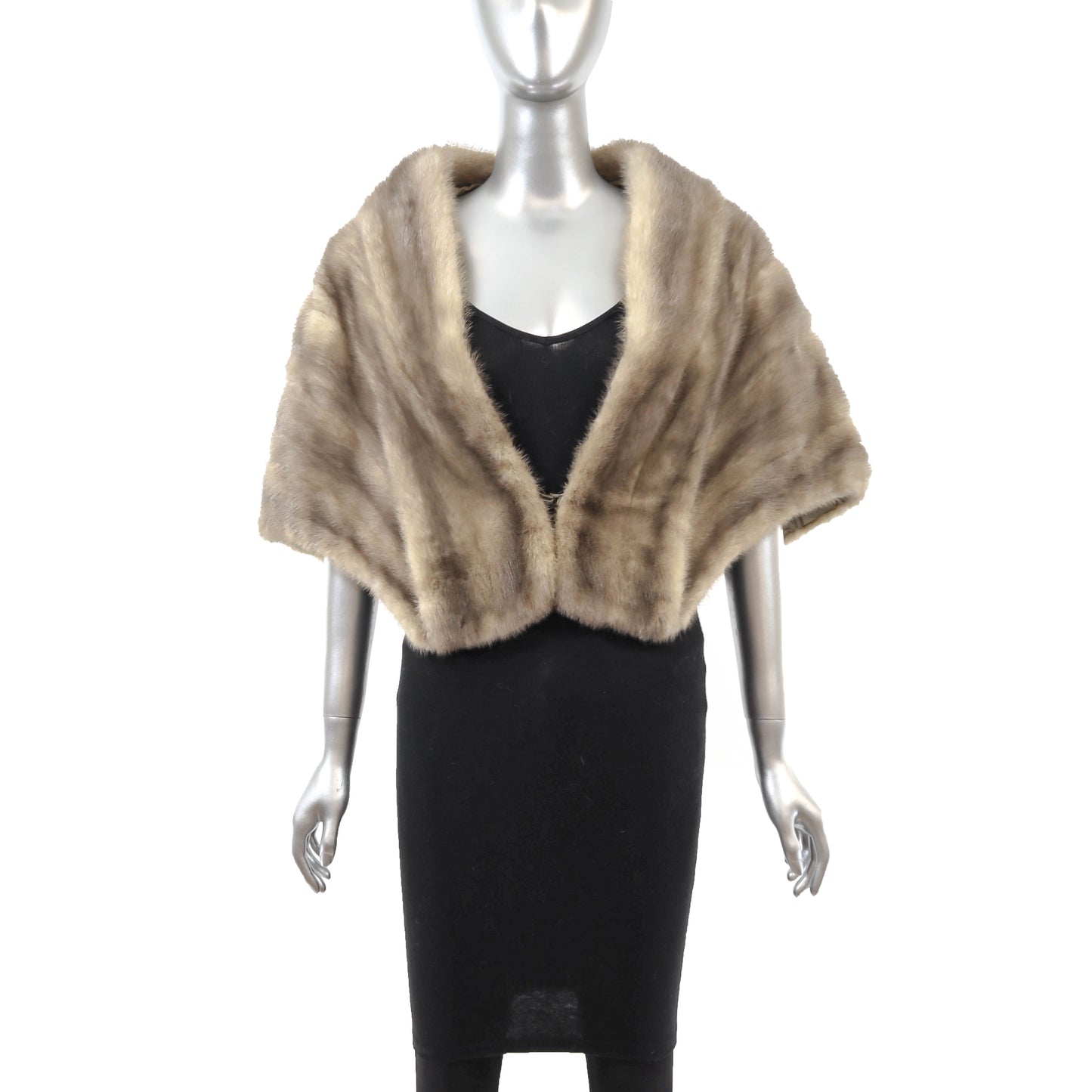 Grey Mink Stole- Size M