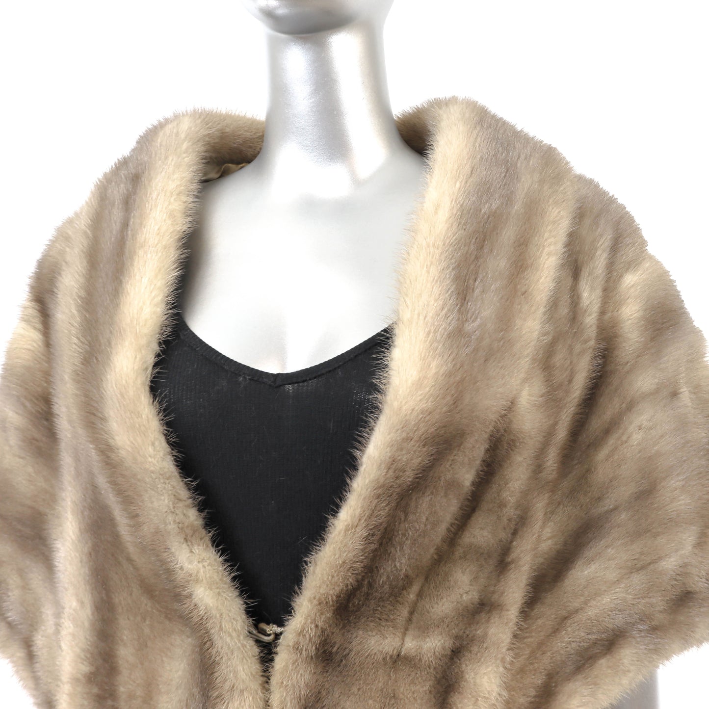 Grey Mink Stole- Size M