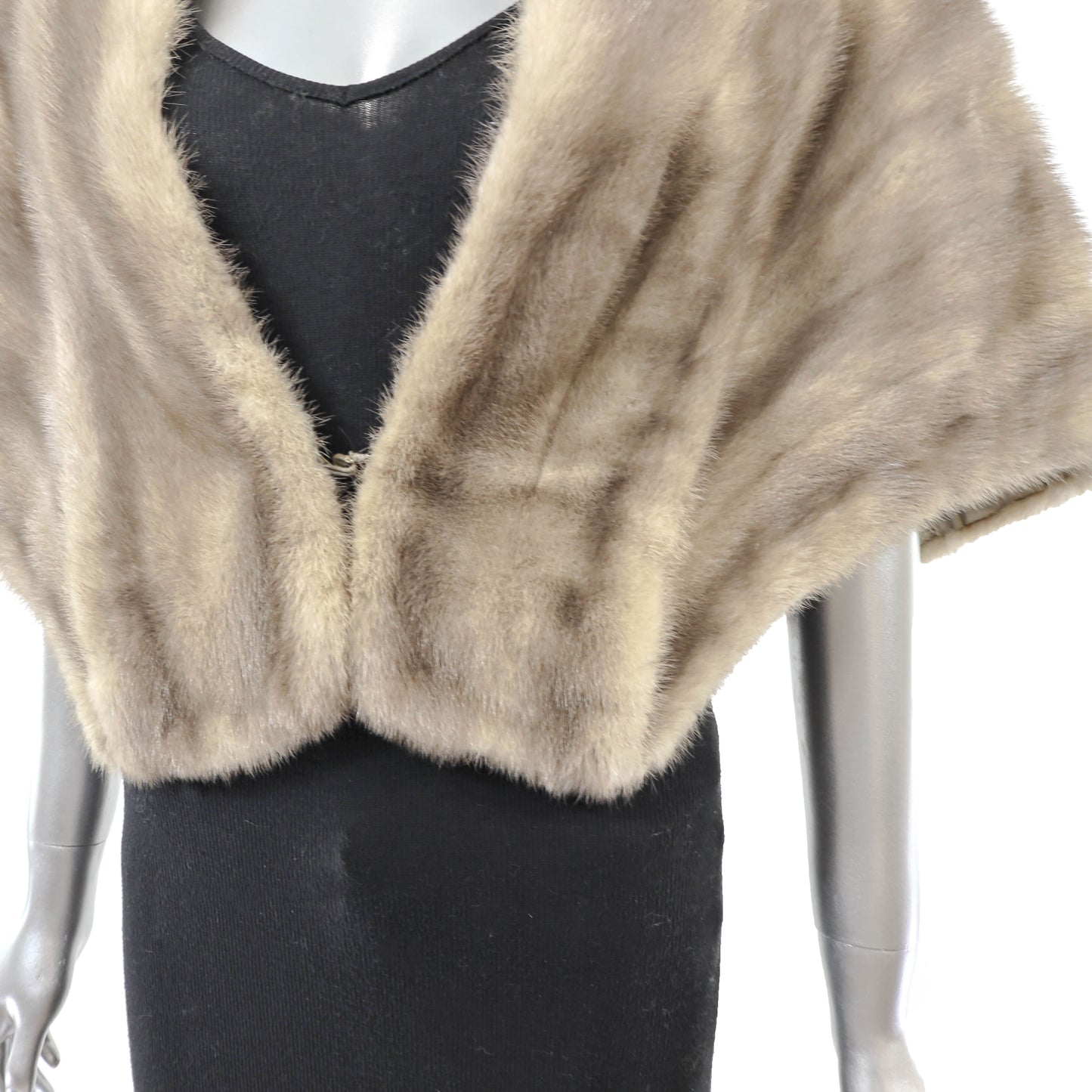 Grey Mink Stole- Size M