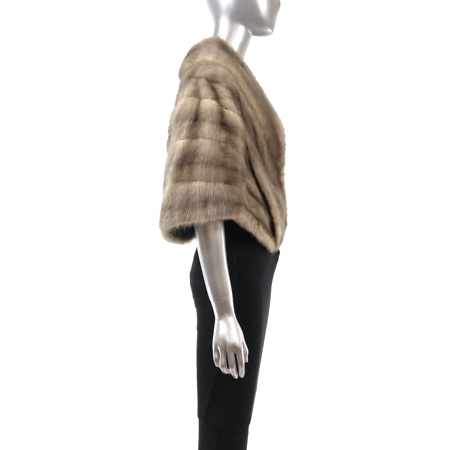 Grey Mink Stole- Size M