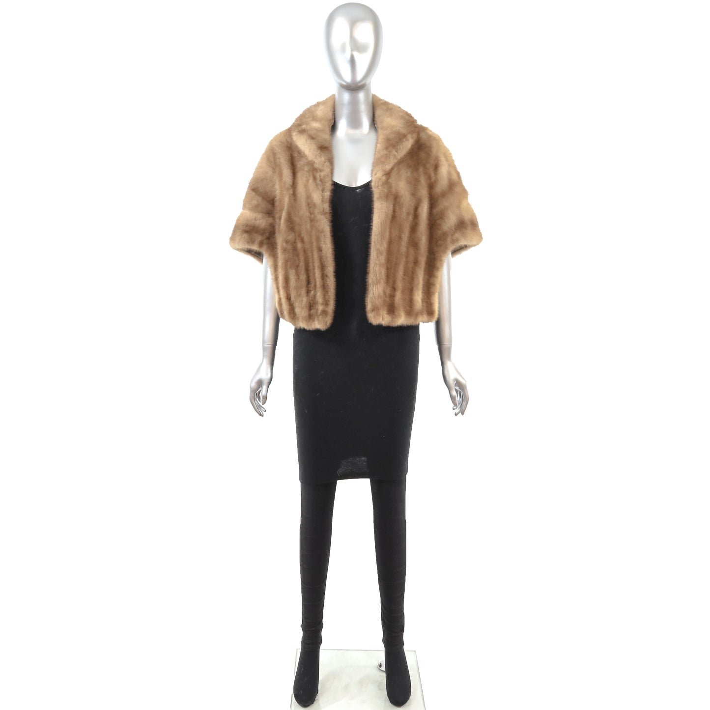 Light Brown Mink Stole- Size Free