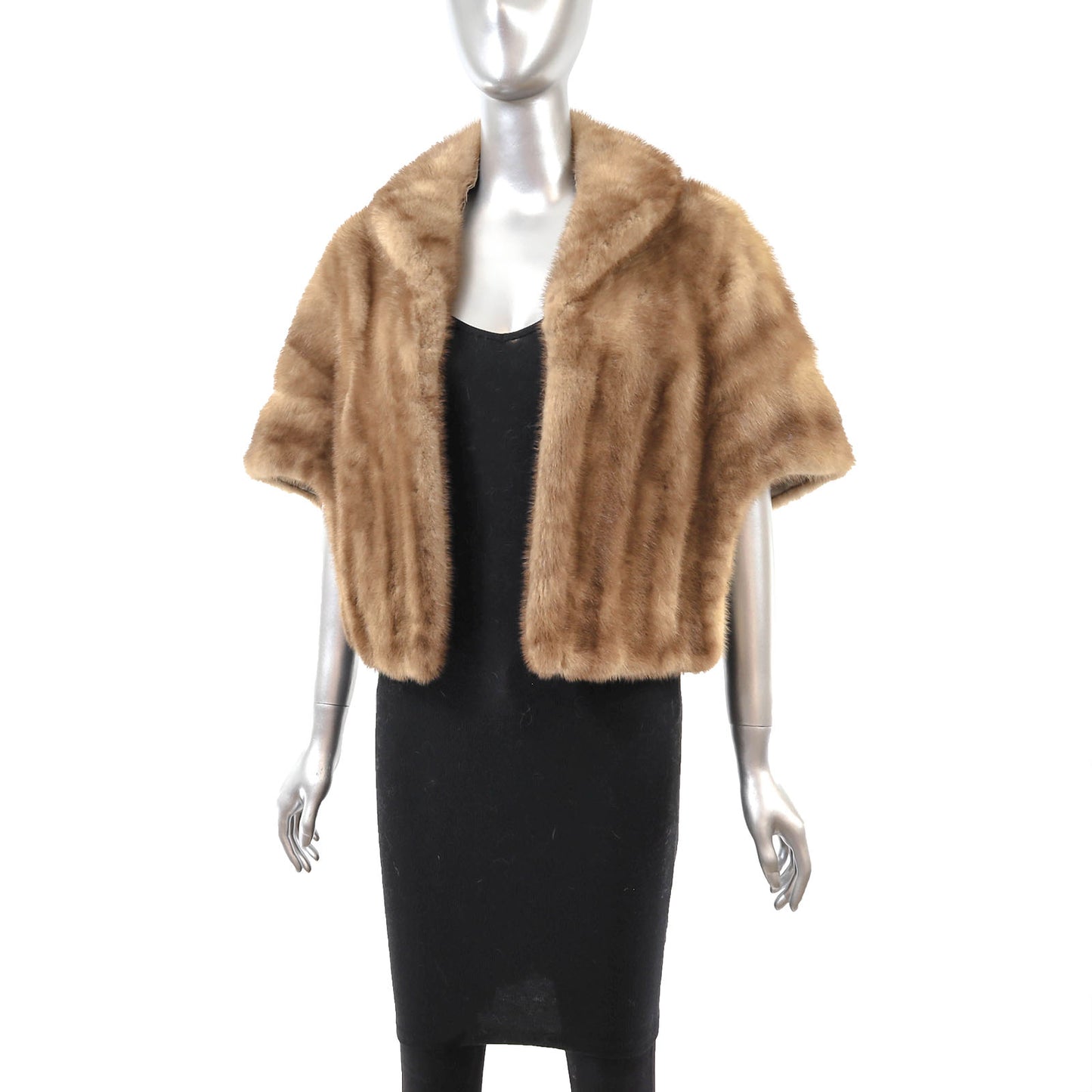 Light Brown Mink Stole- Size Free