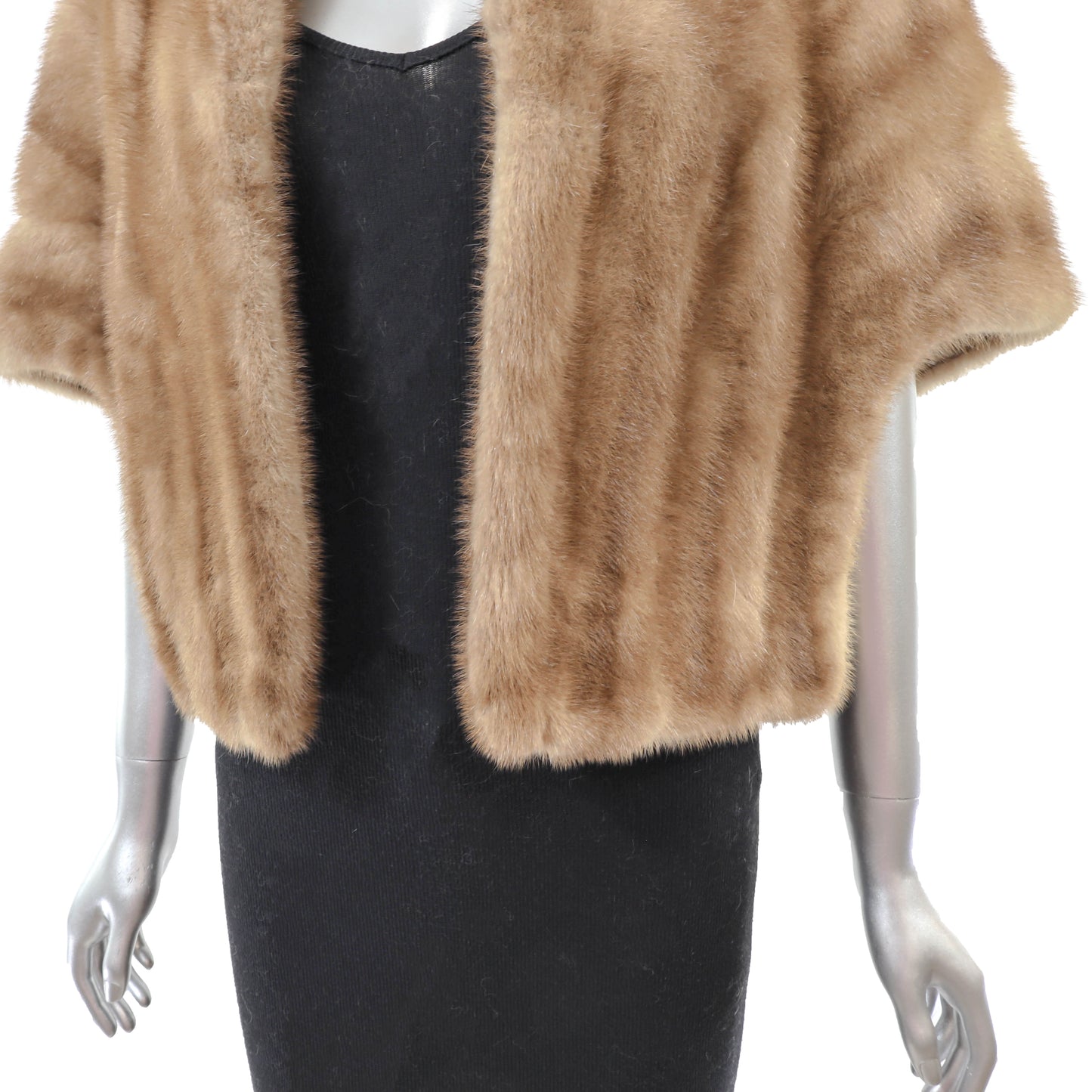 Light Brown Mink Stole- Size Free