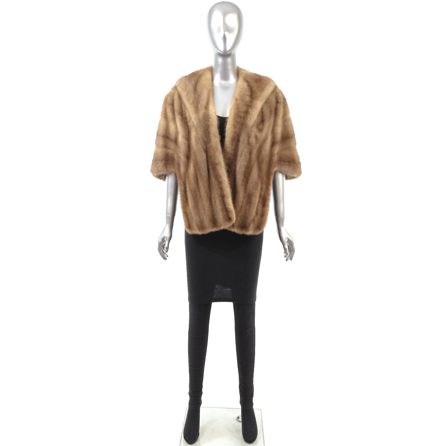 Light Brown Mink Stole- Size Free