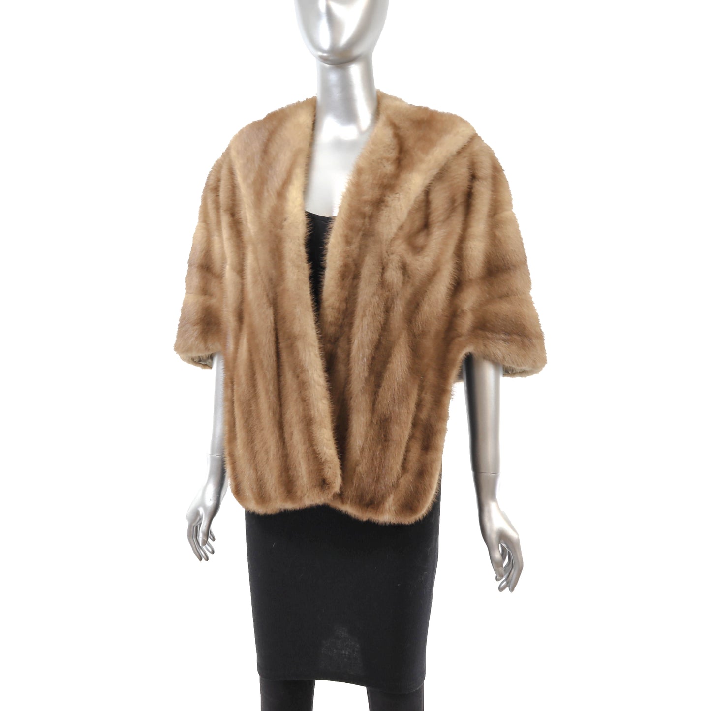 Light Brown Mink Stole- Size Free