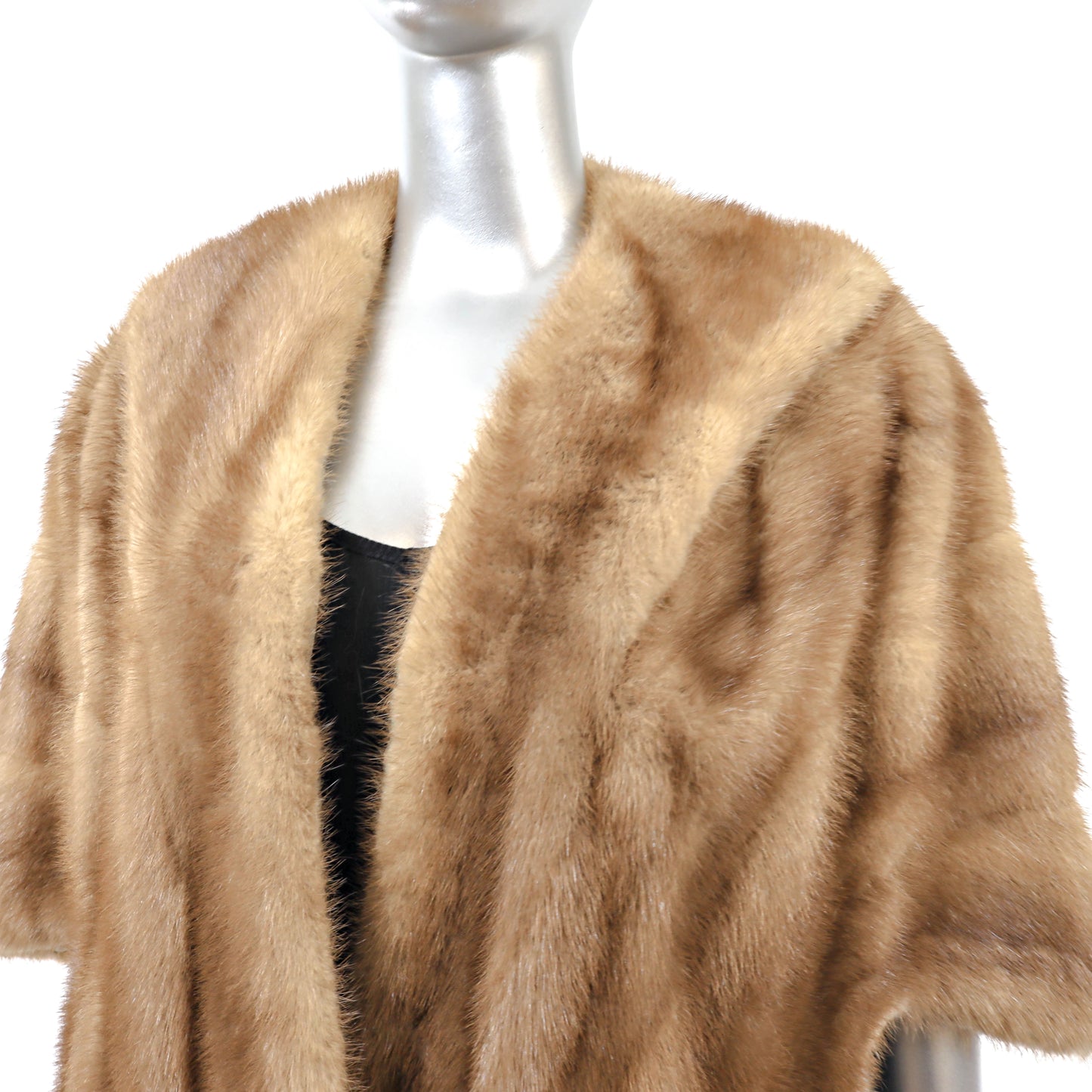 Light Brown Mink Stole- Size Free