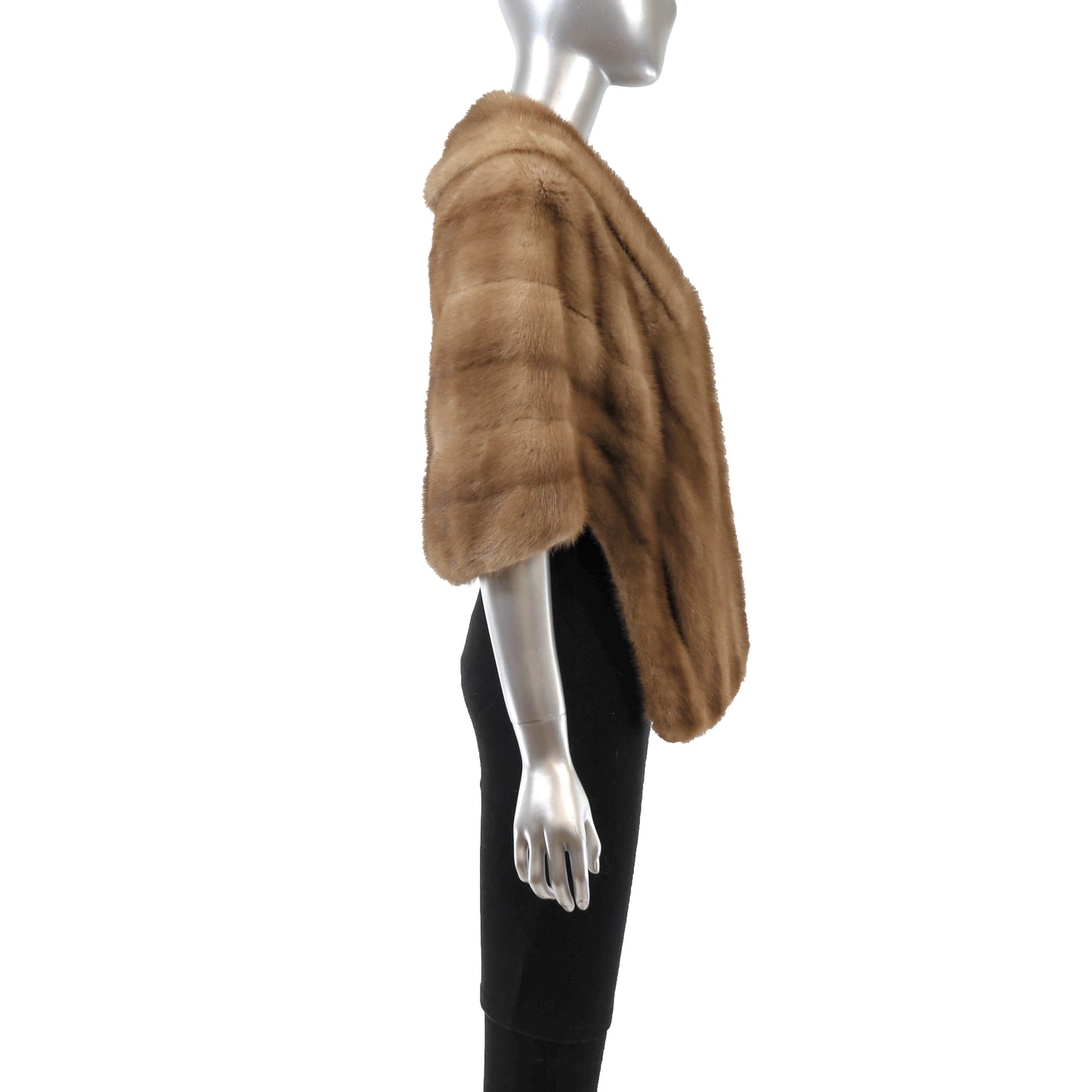 Light Brown Mink Stole- Size Free