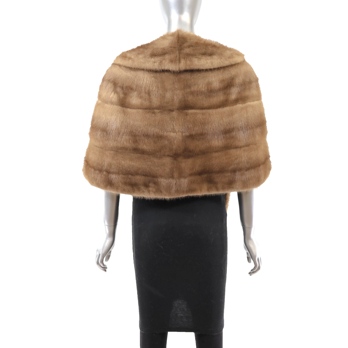 Light Brown Mink Stole- Size Free