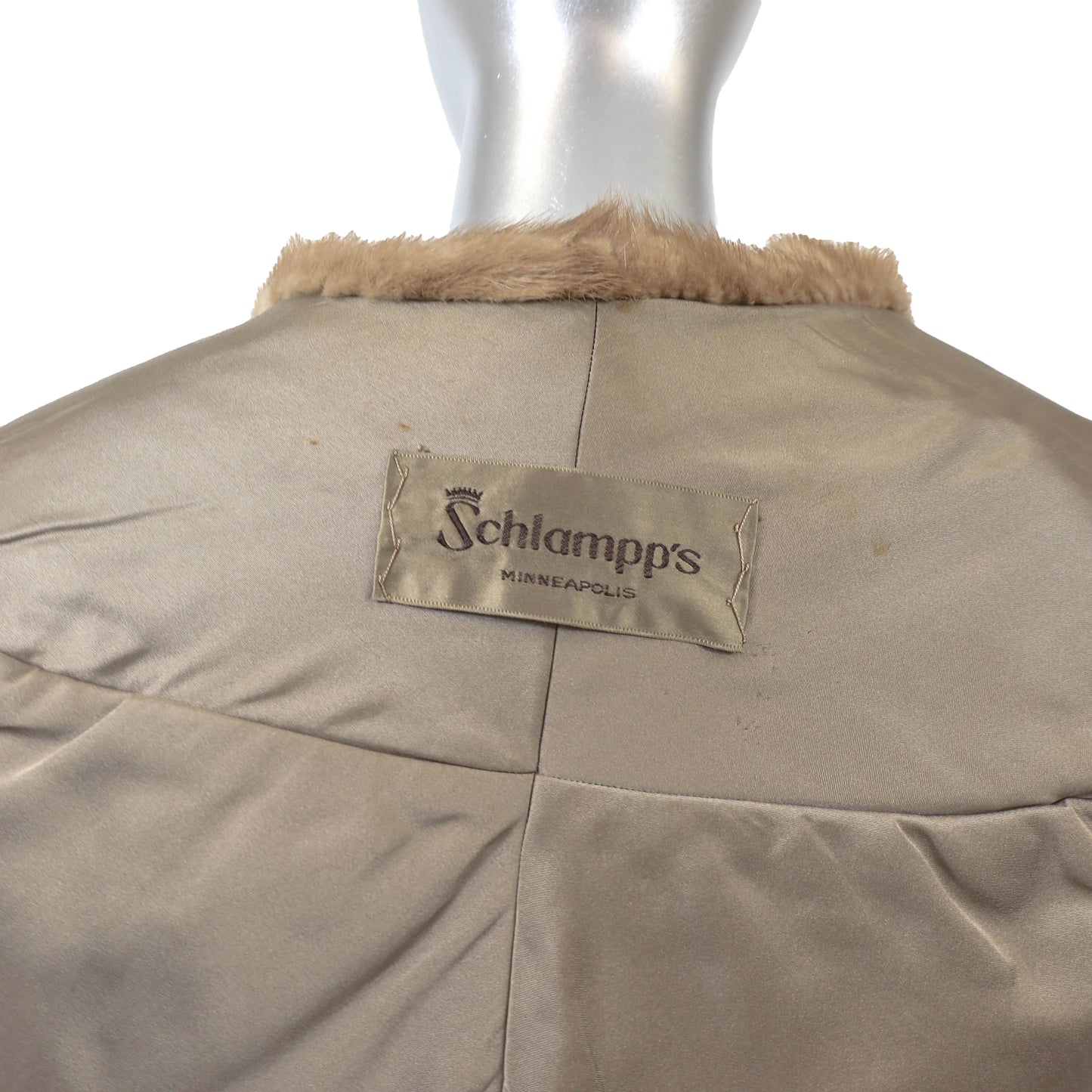 Light Brown Mink Stole- Size M