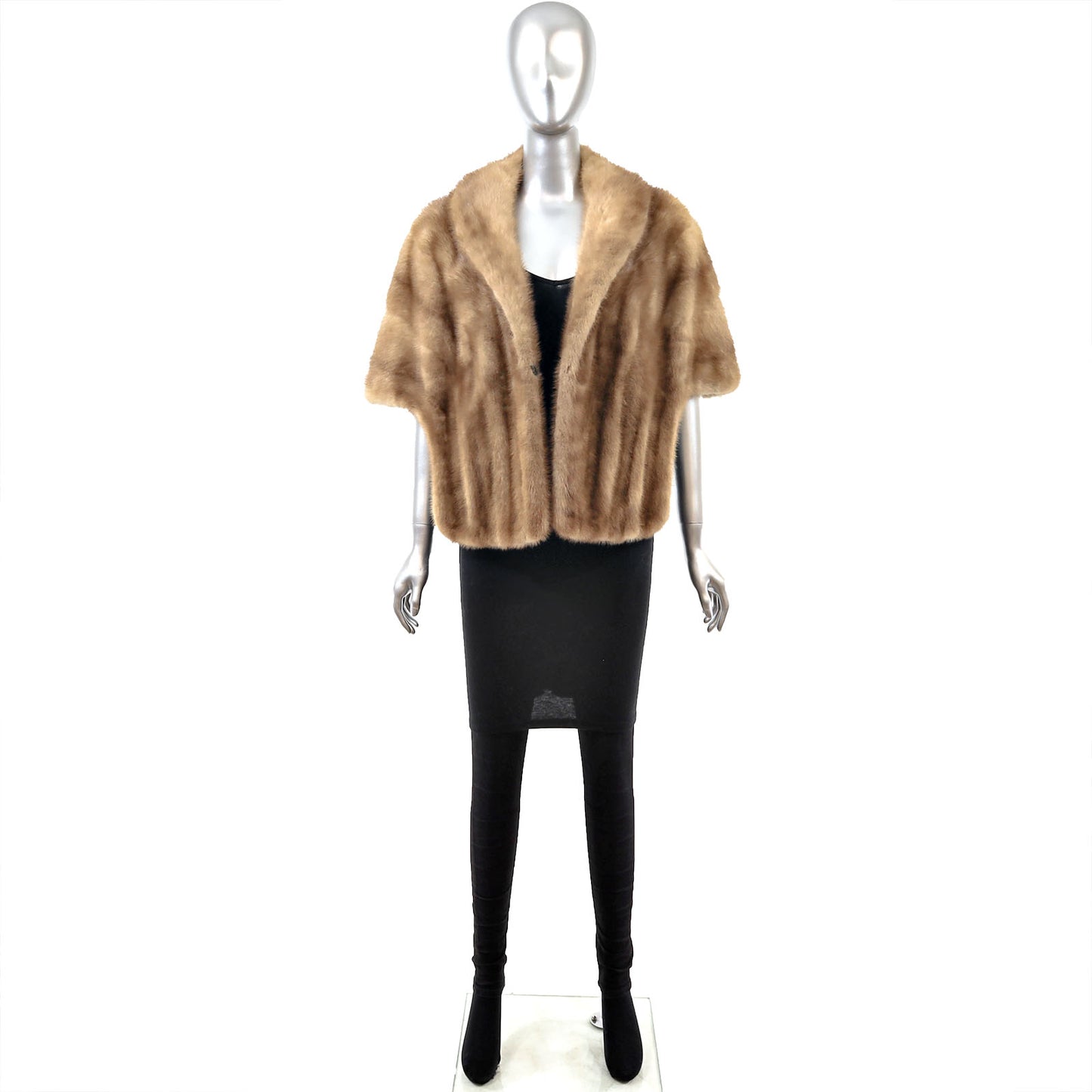 Light Brown Mink Stole- Size M