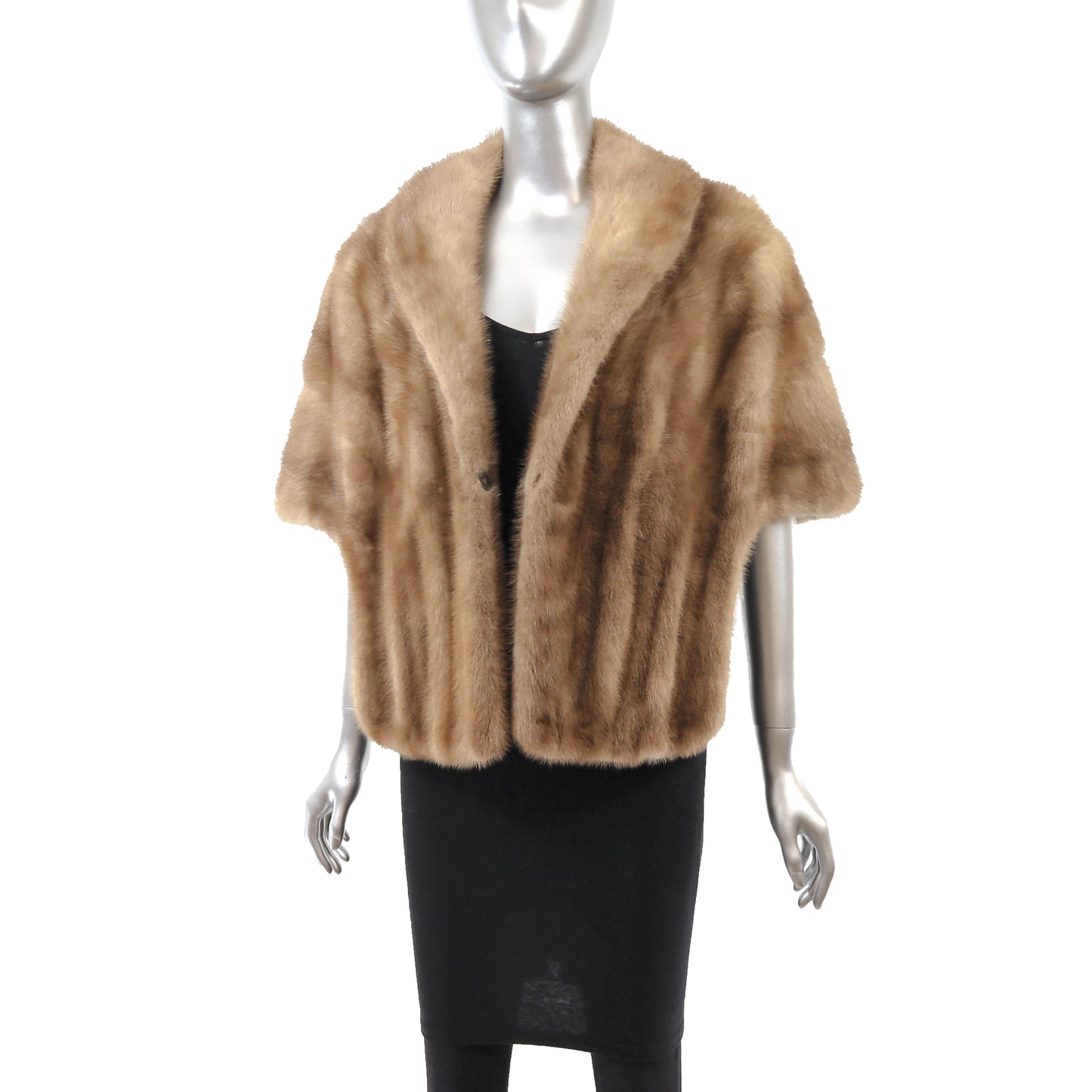 Light Brown Mink Stole- Size M
