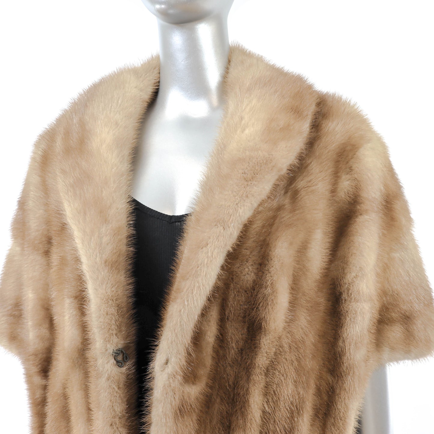 Light Brown Mink Stole- Size M