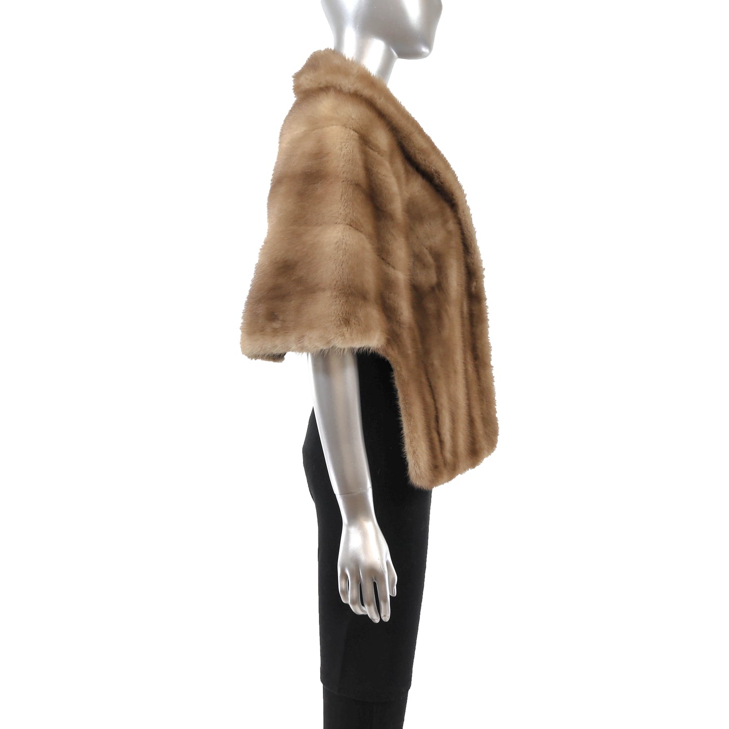 Light Brown Mink Stole- Size M