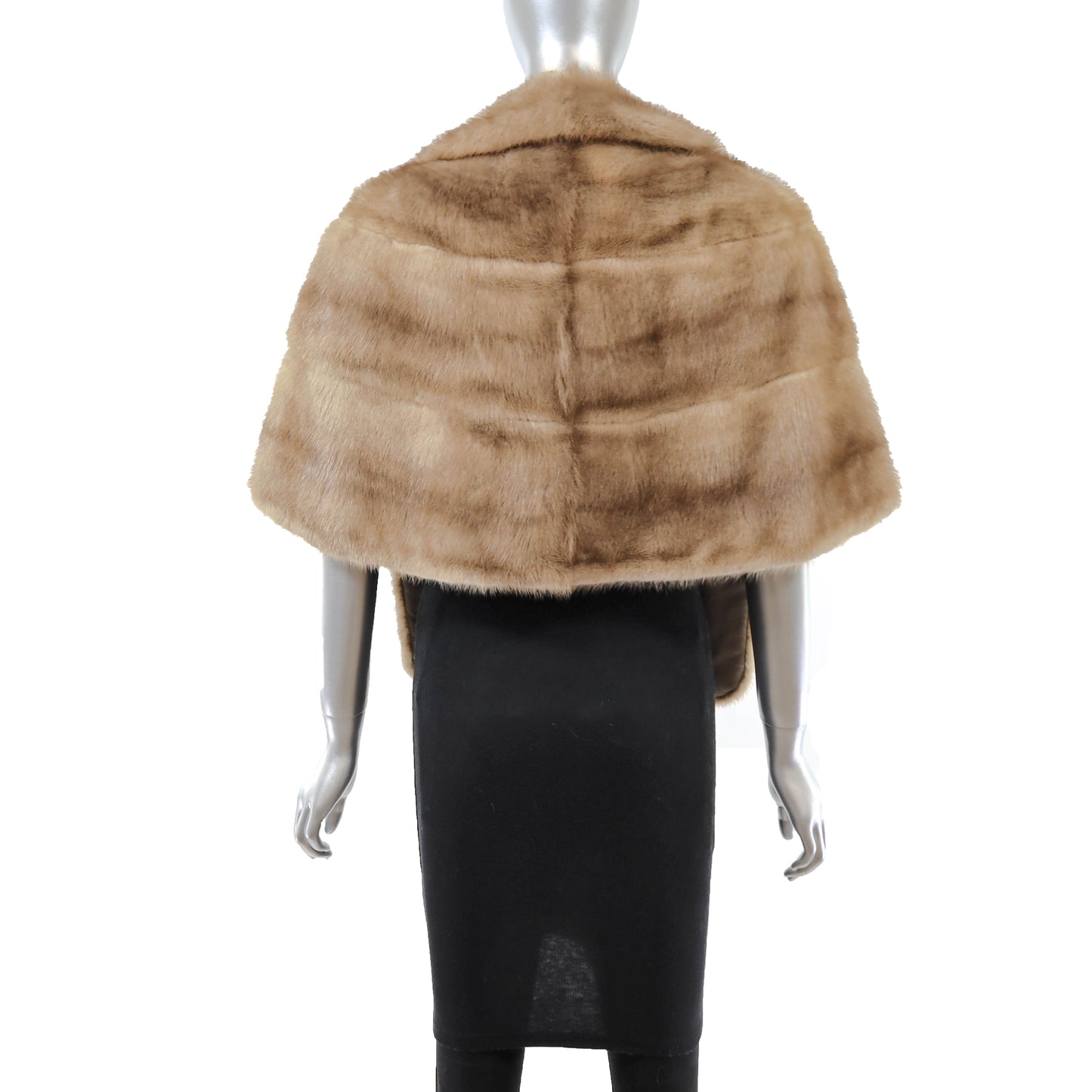 Light Brown Mink Stole- Size M