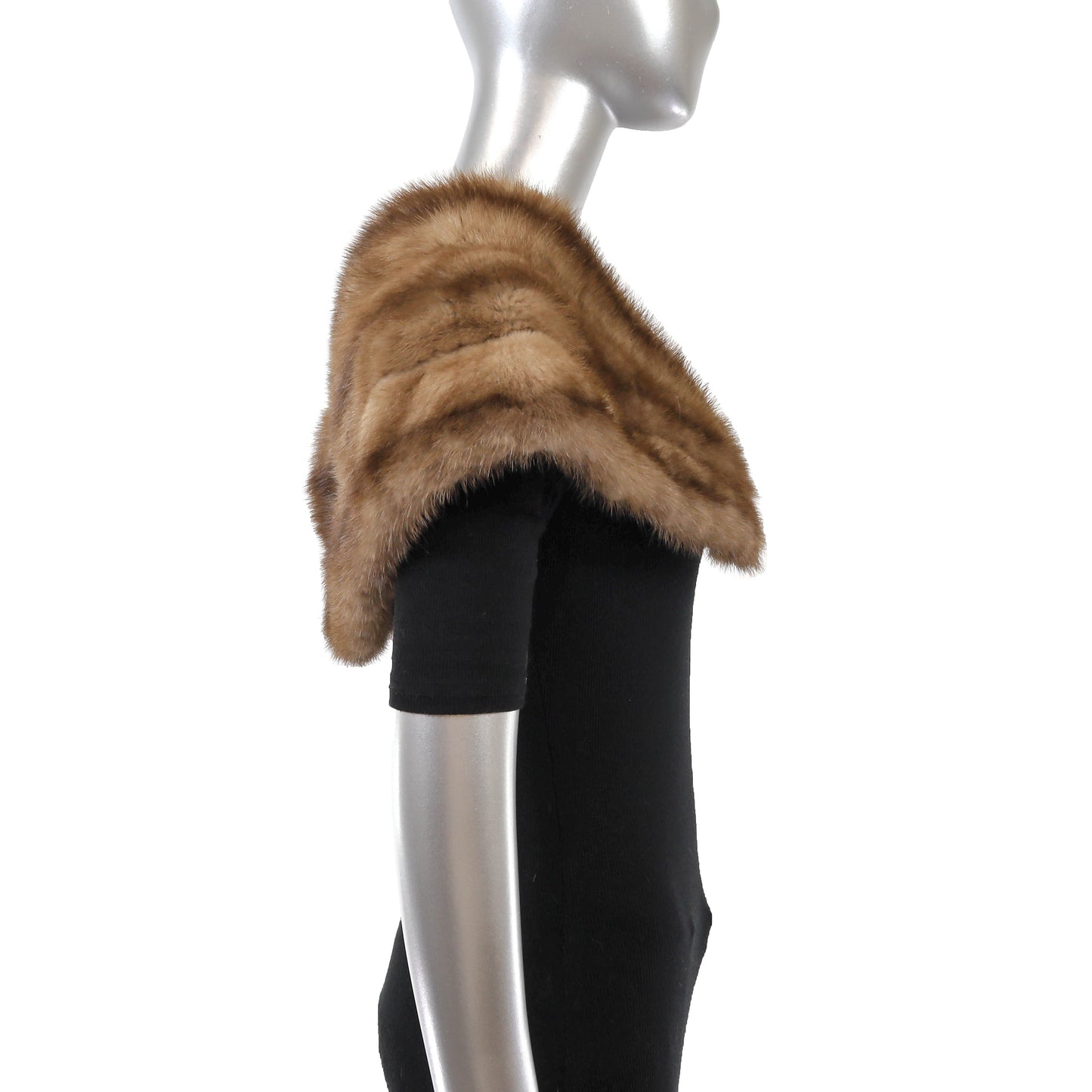 Light Brown Mink Stole- Size S