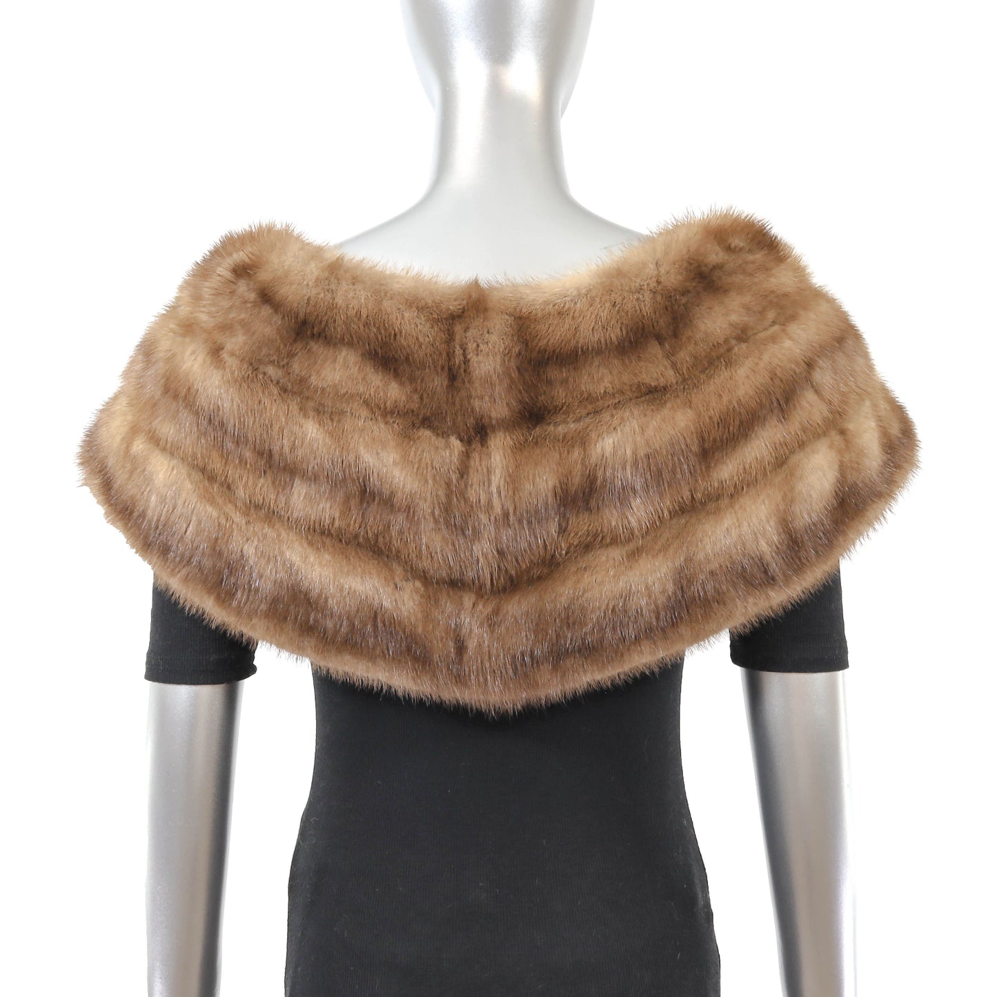 Light Brown Mink Stole- Size S
