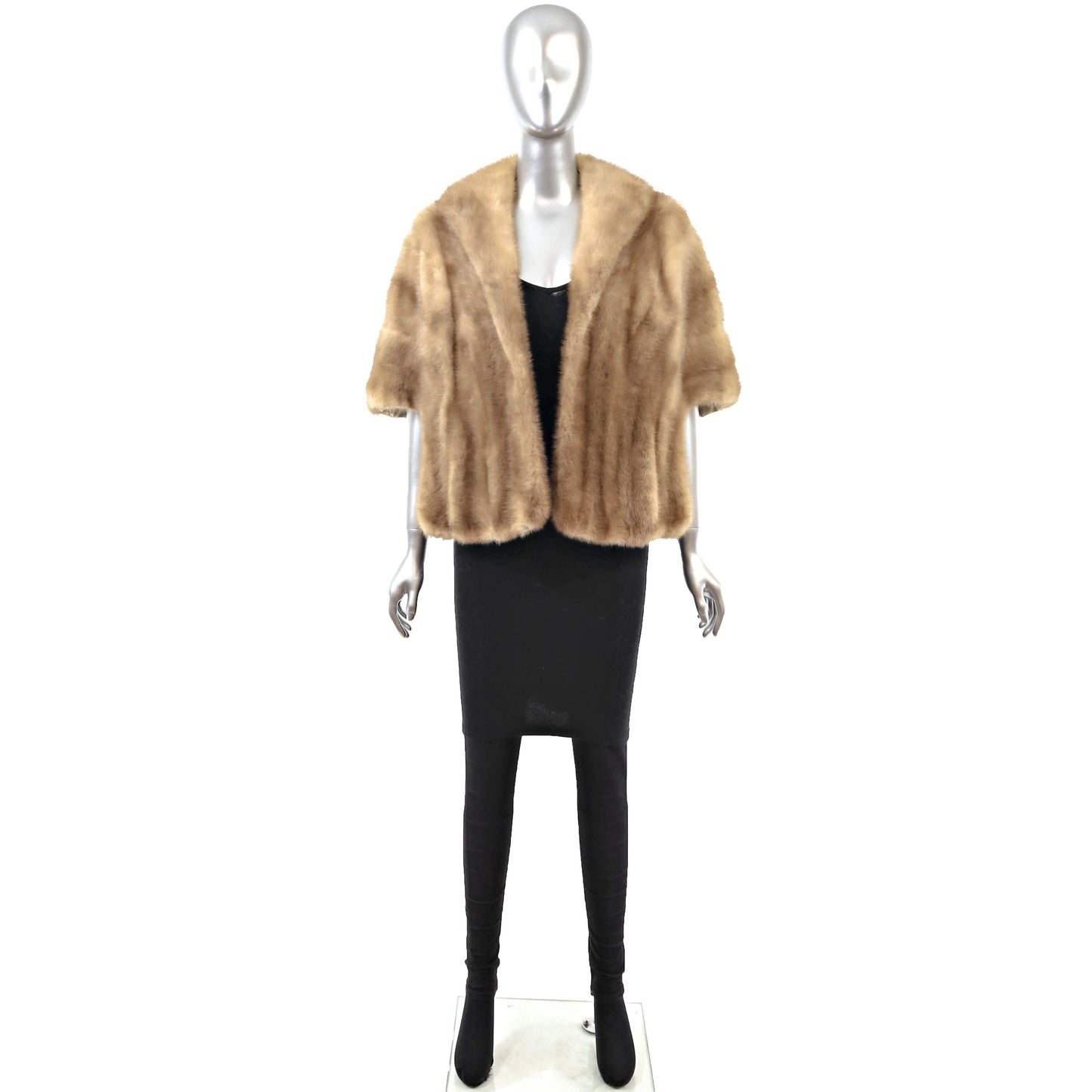 Light Brown Mink Stole- Size Free