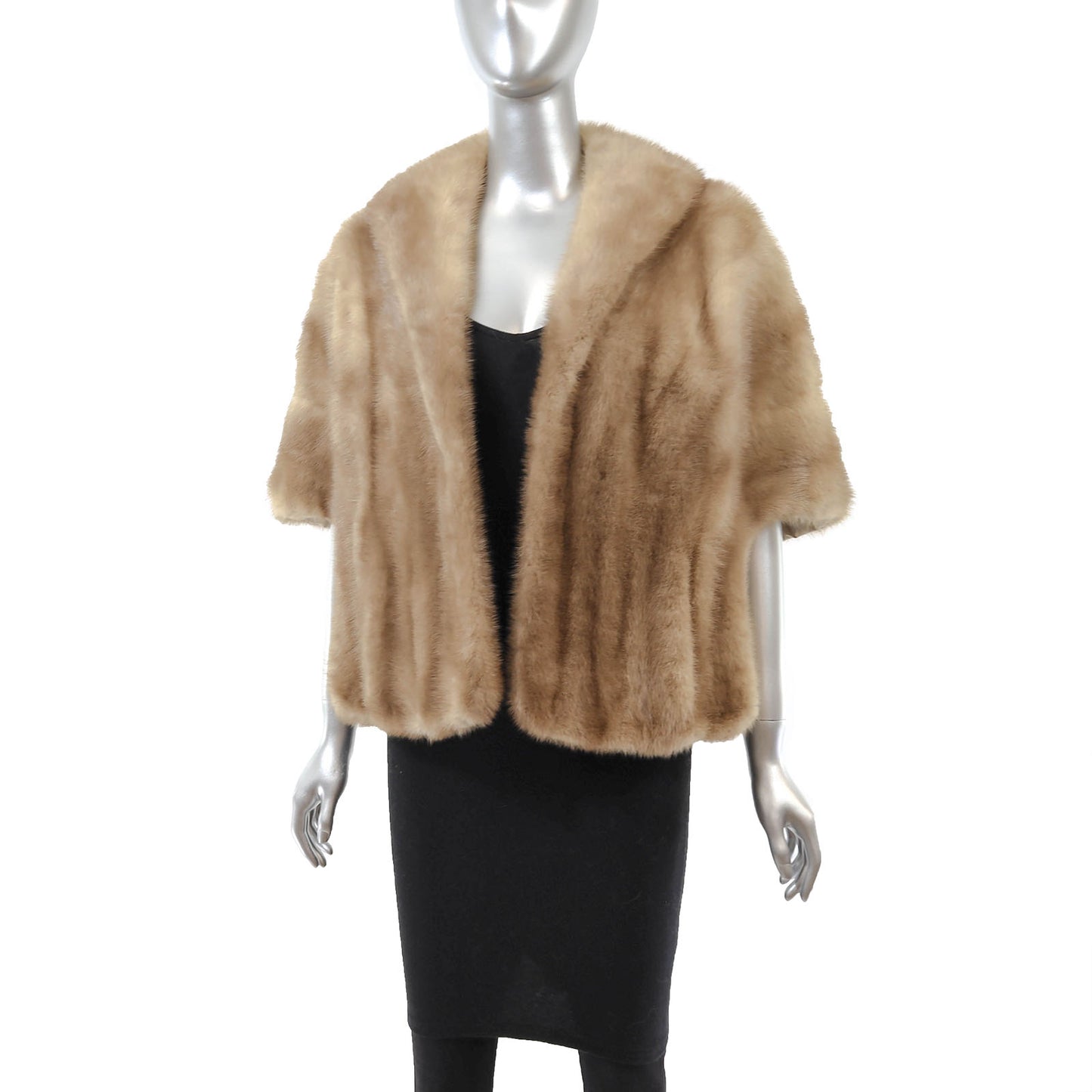 Light Brown Mink Stole- Size Free