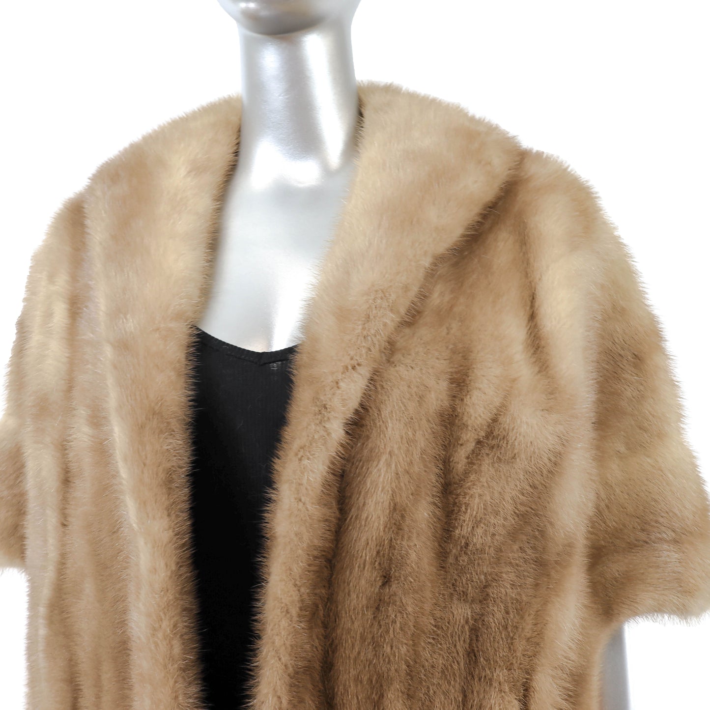Light Brown Mink Stole- Size Free