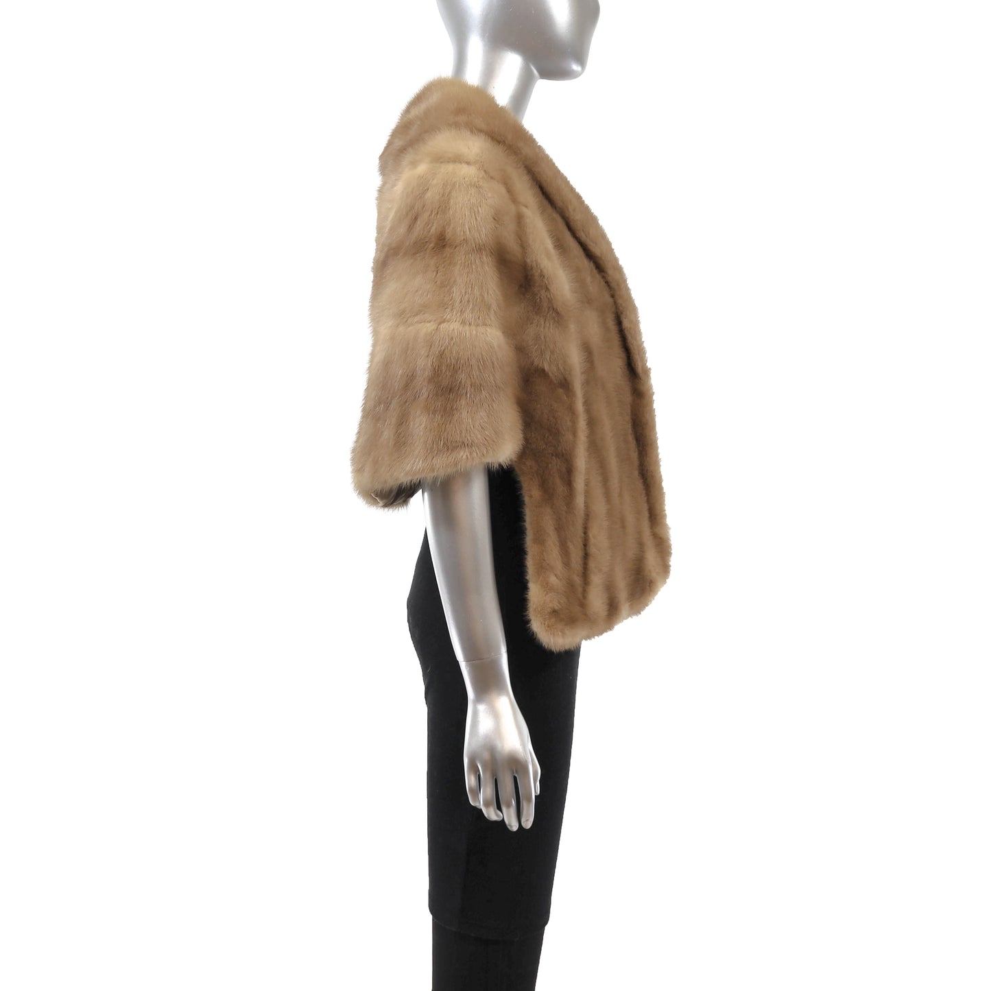 Light Brown Mink Stole- Size Free