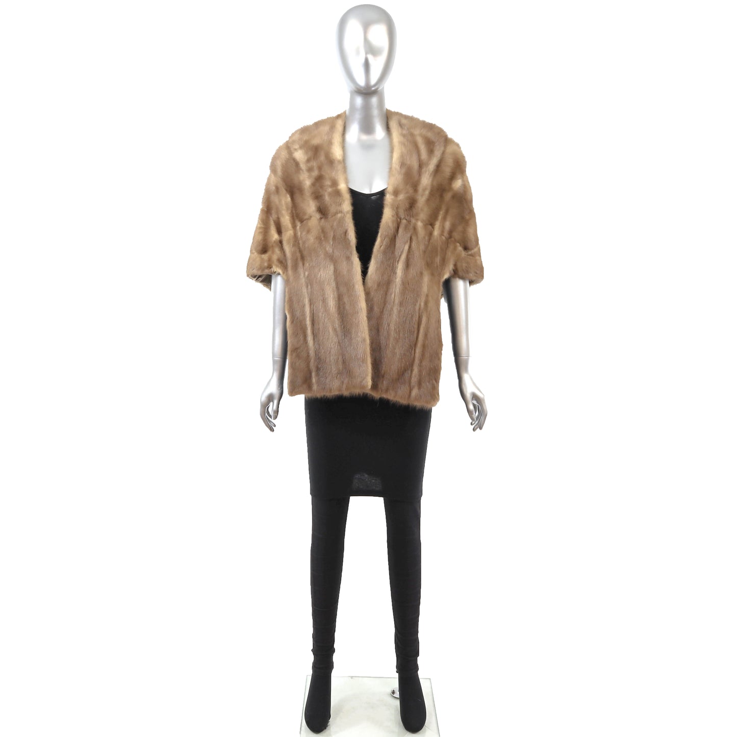Light Brown Mink Stole- Size Free