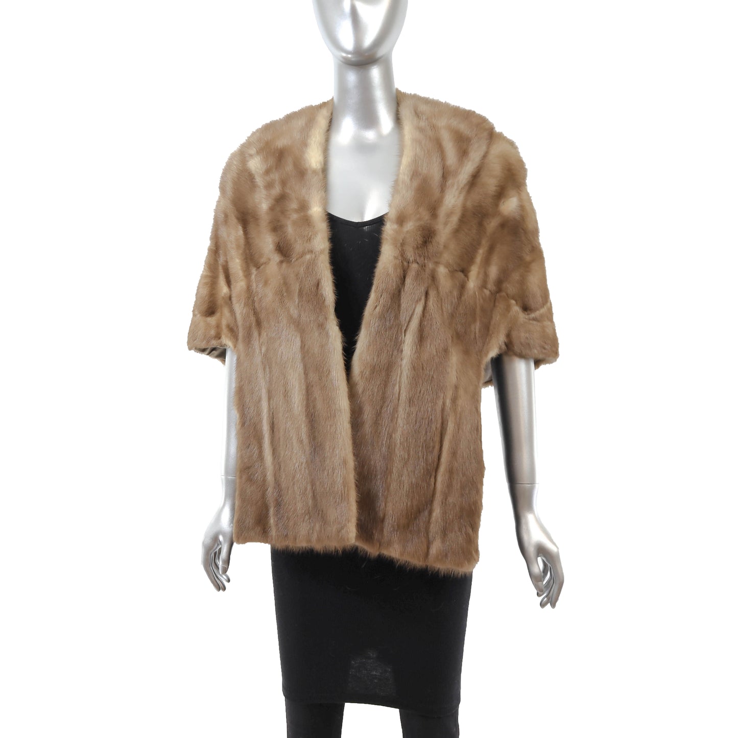 Light Brown Mink Stole- Size Free