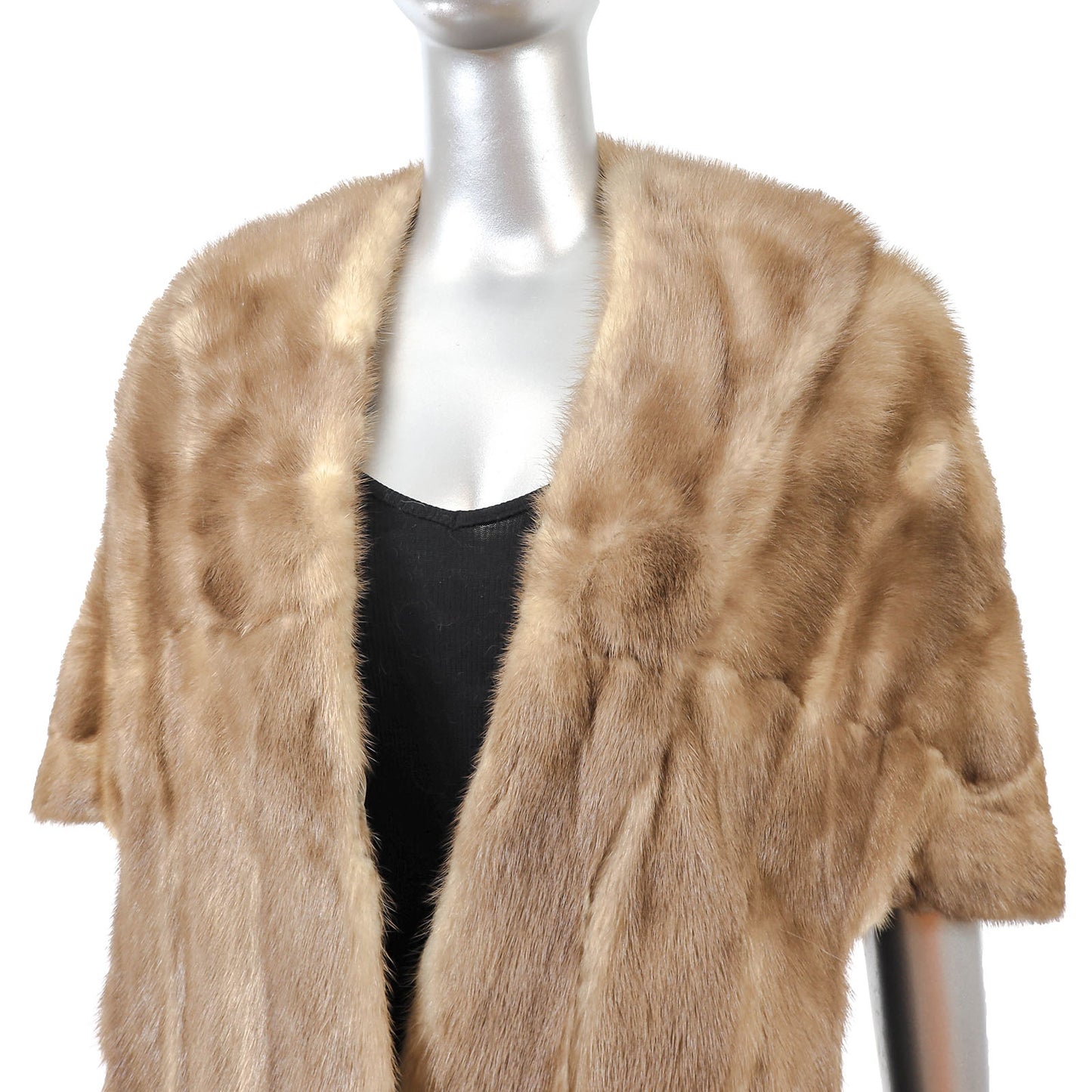 Light Brown Mink Stole- Size Free
