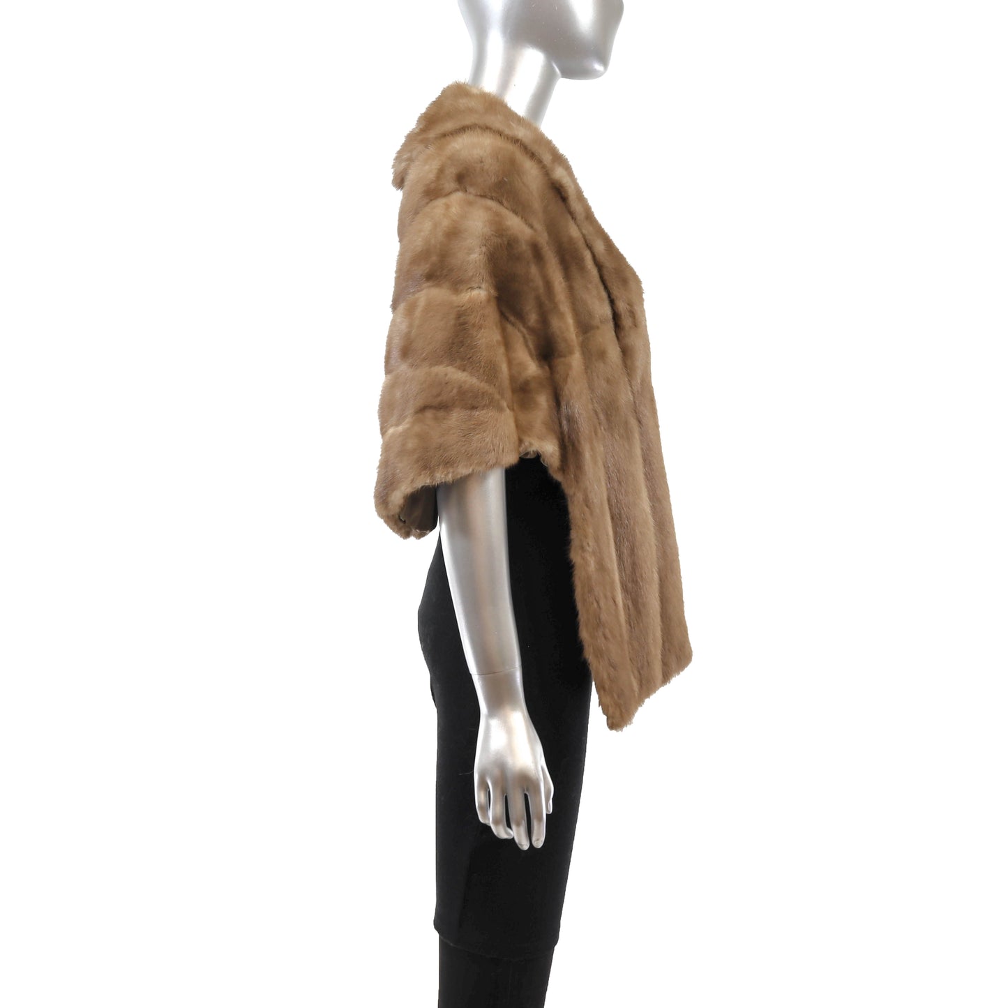 Light Brown Mink Stole- Size Free