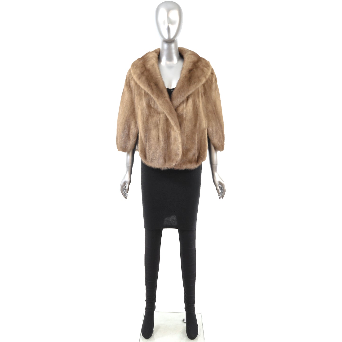 Light Brown Mink Stole- Size M