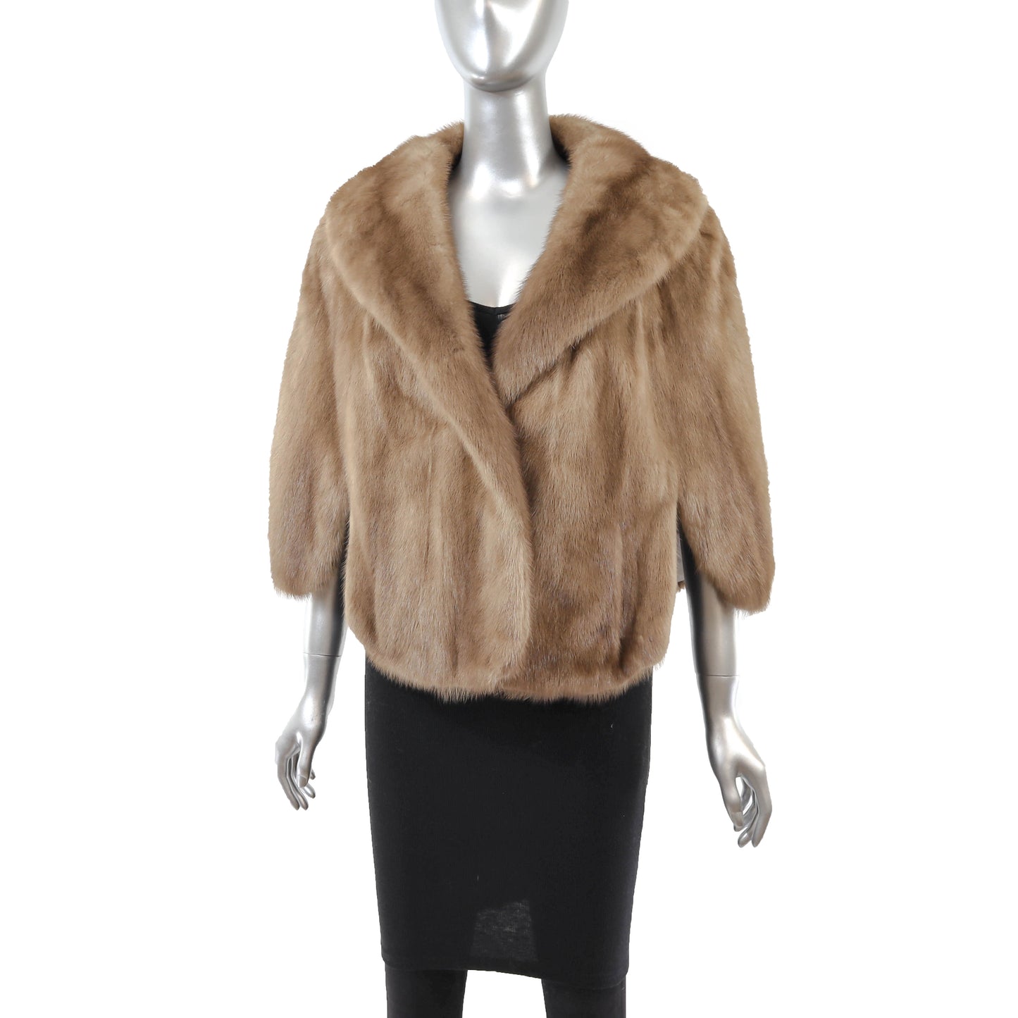 Light Brown Mink Stole- Size M
