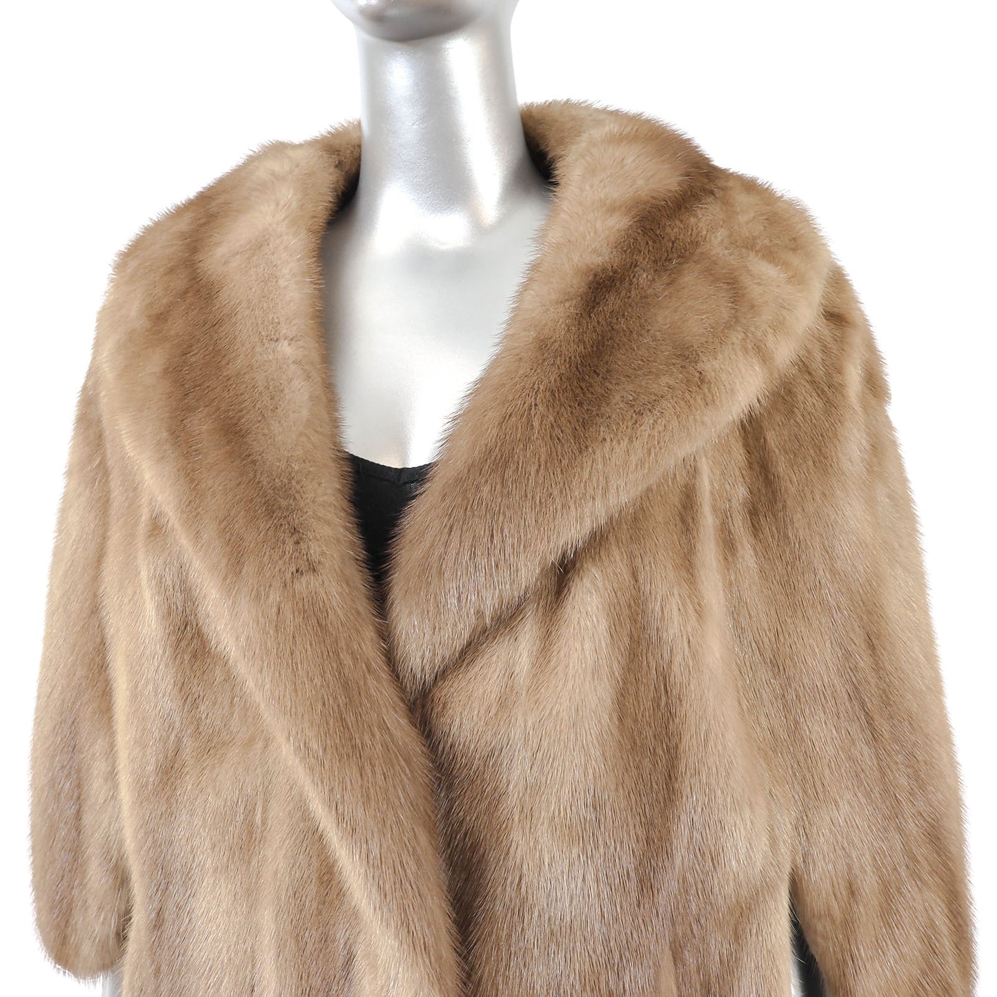 Light Brown Mink Stole- Size M