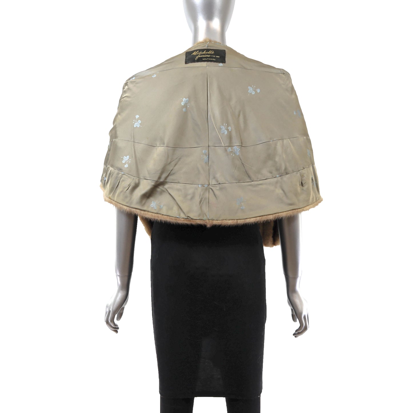 Light Brown Mink Stole- Size Free