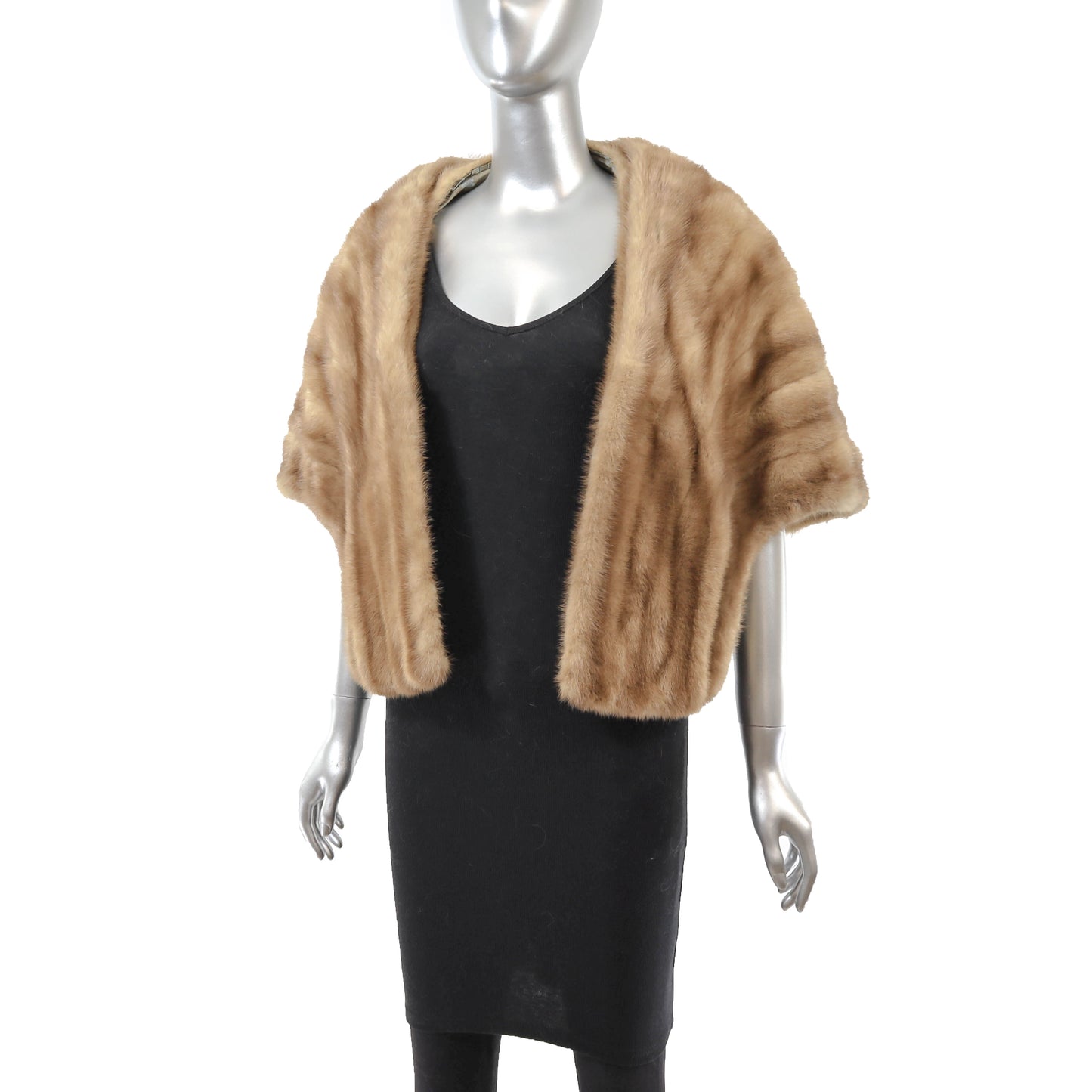 Light Brown Mink Stole- Size Free
