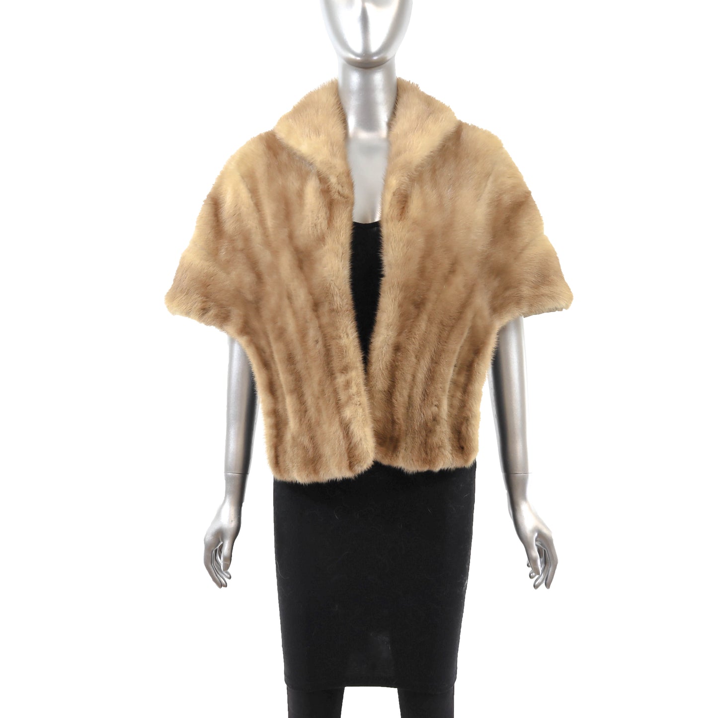 Light Brown Mink Stole- Size Free